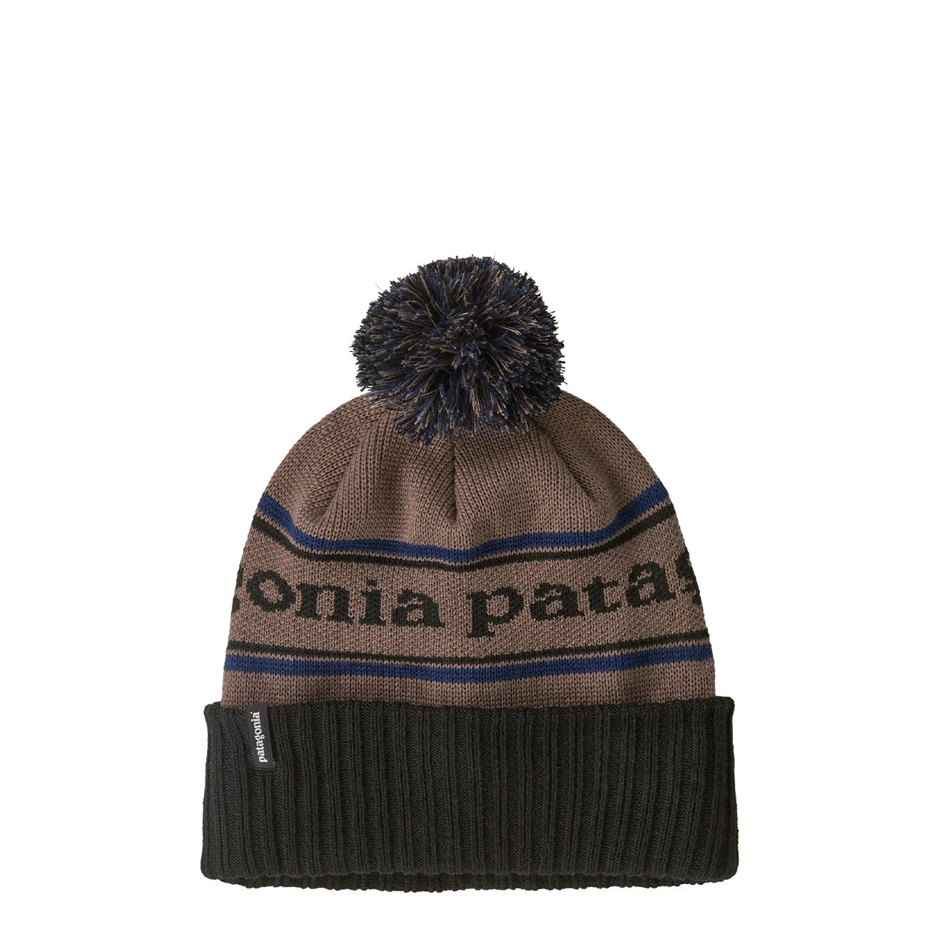 Patagonia Powder Town Beanie Park Stripe Marlow Brown
