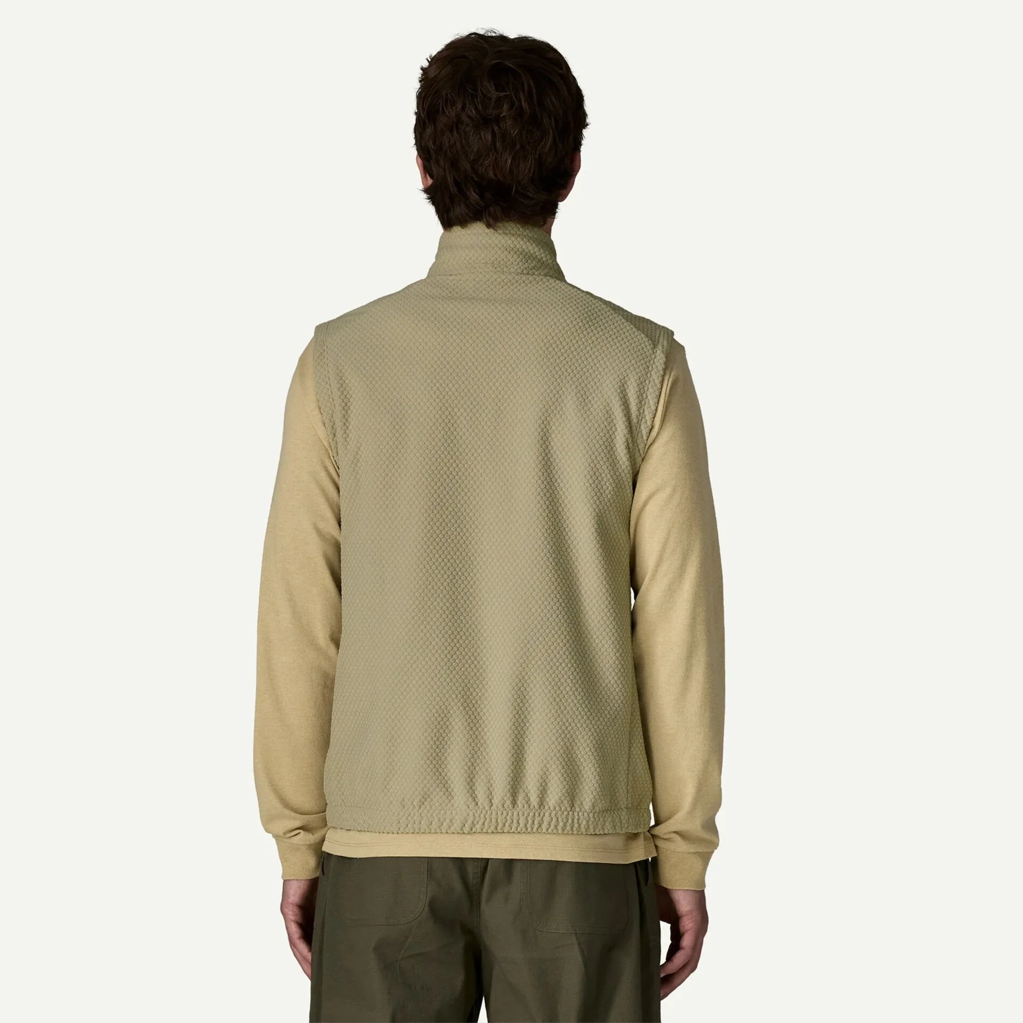 Patagonia Textured Fleece Vest Black - Image 4