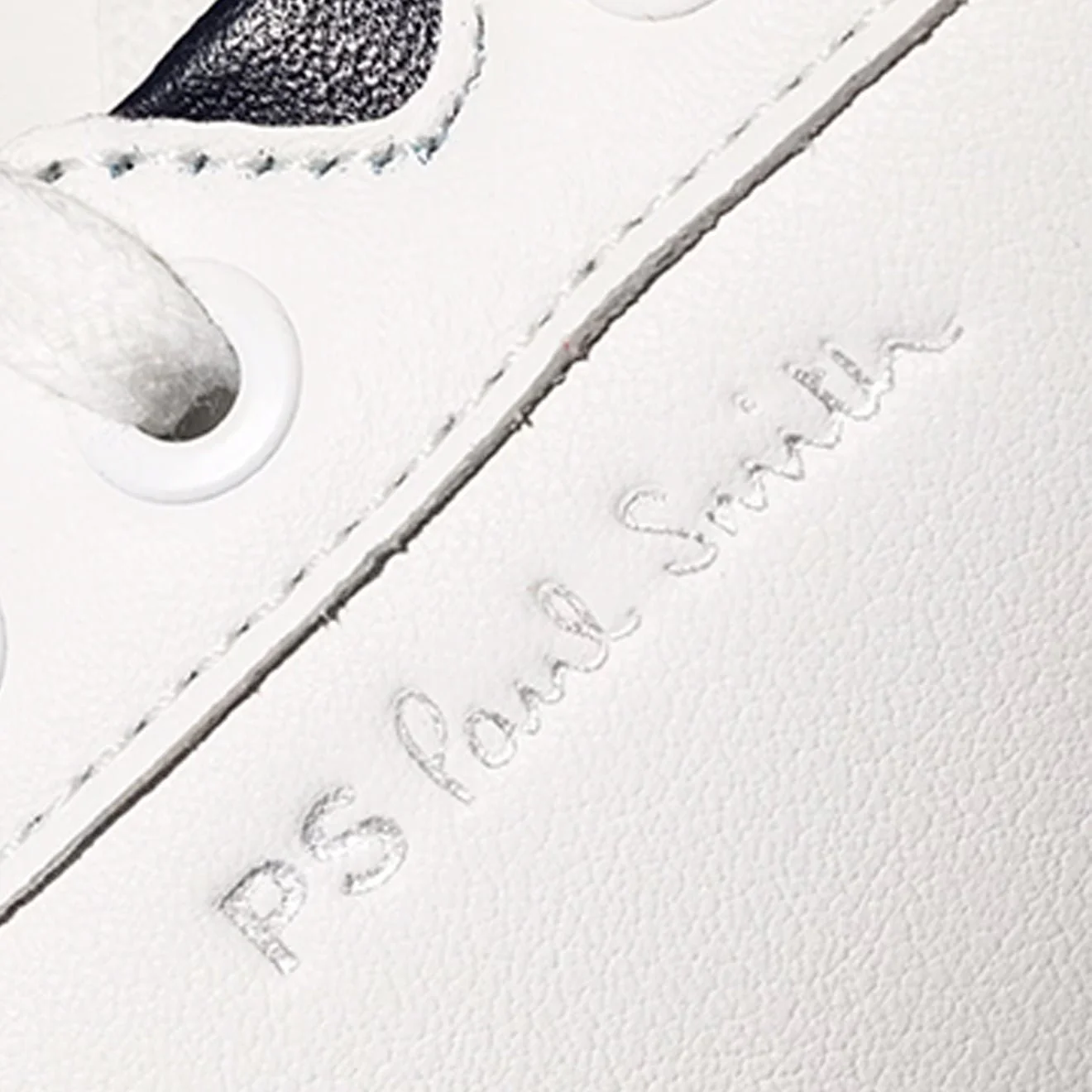 Paul Smith Albany Leather Zebra Trainers White - Image 2