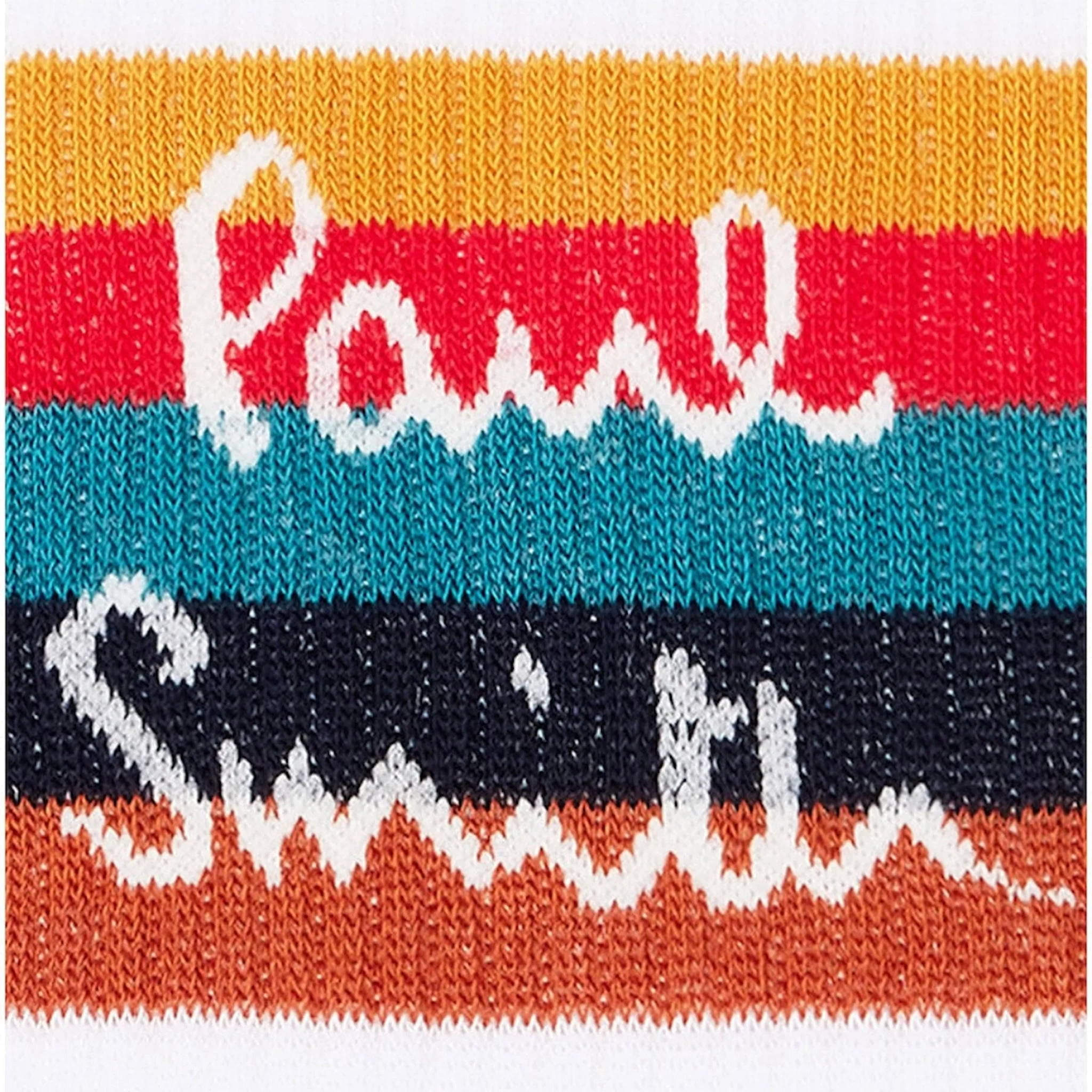 Paul Smith Artist Stripe Logo Socks White - Image 2