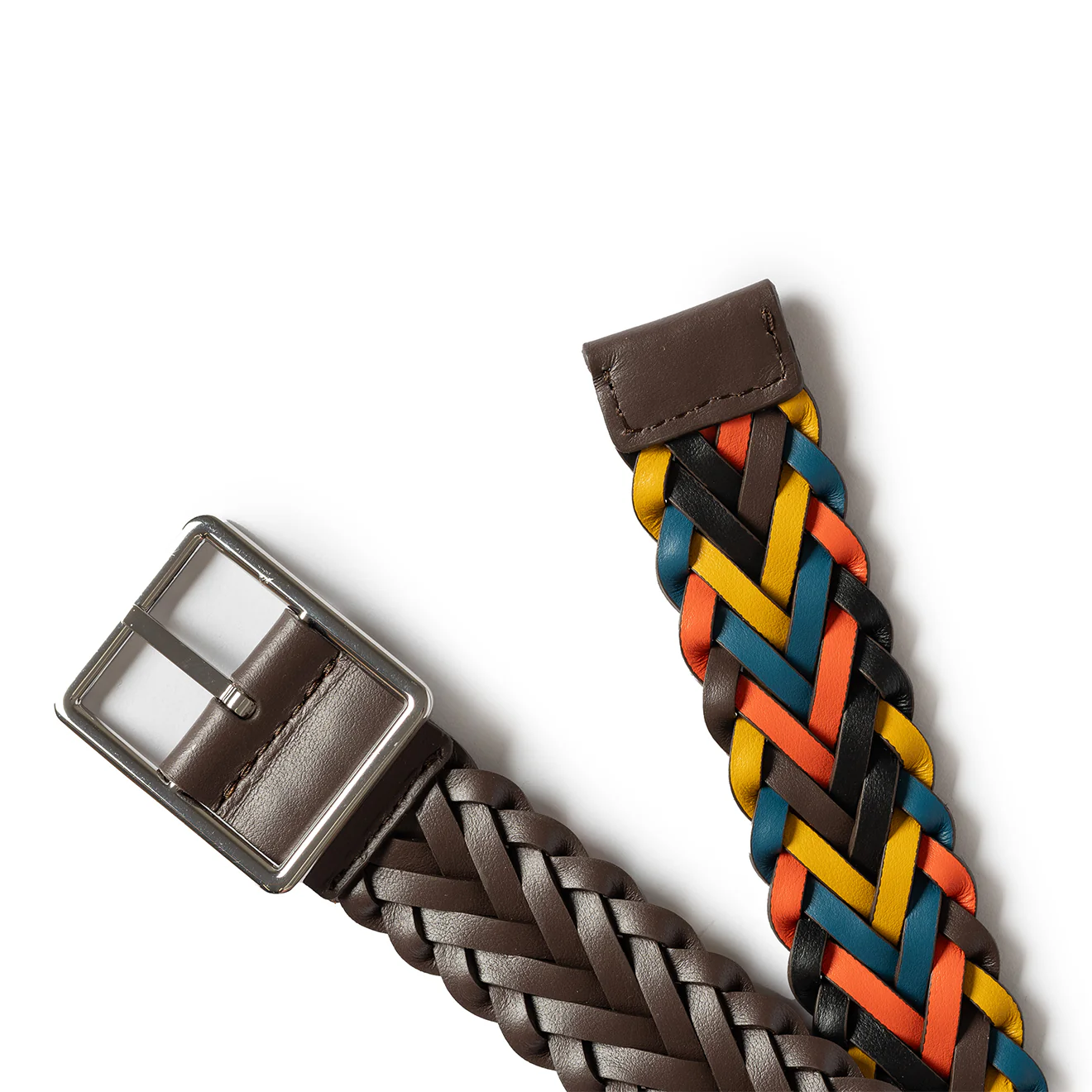 Paul Smith Belt Plait Chocolate - Image 2