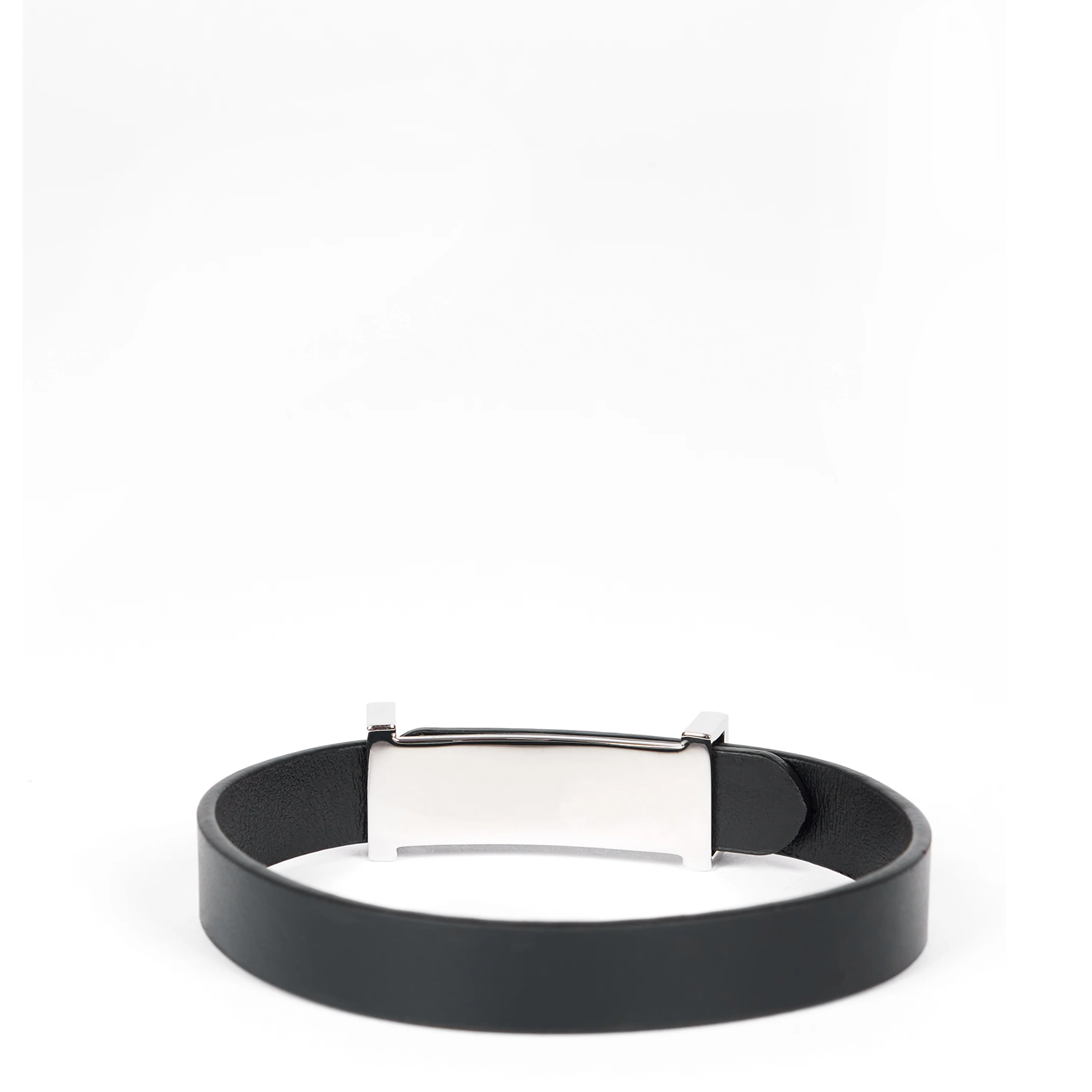 Paul Smith Buckle Leather Bracelet Black - Image 2