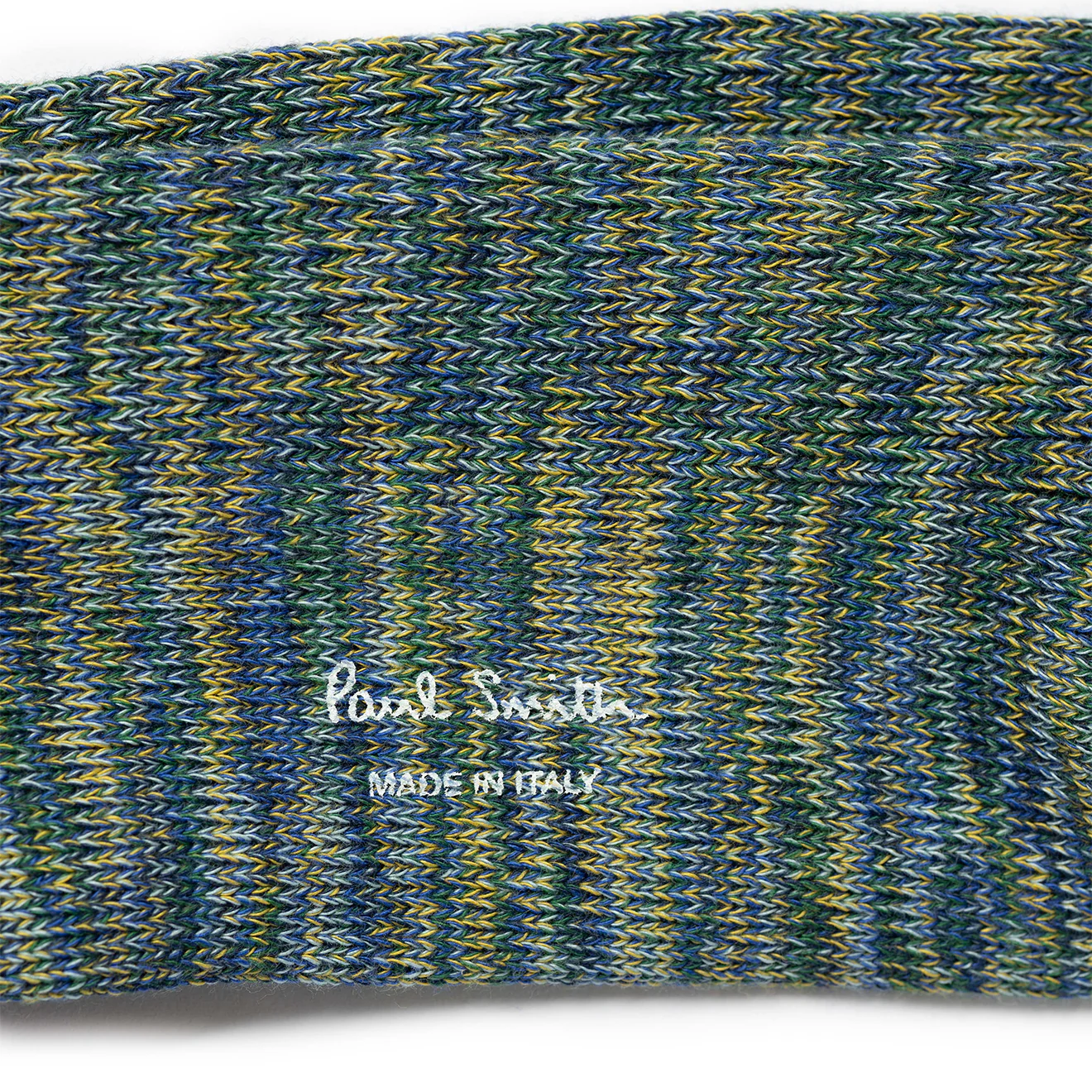 Paul Smith Chunky Marl Twist Cotton-Blend Socks Navy - Image 2