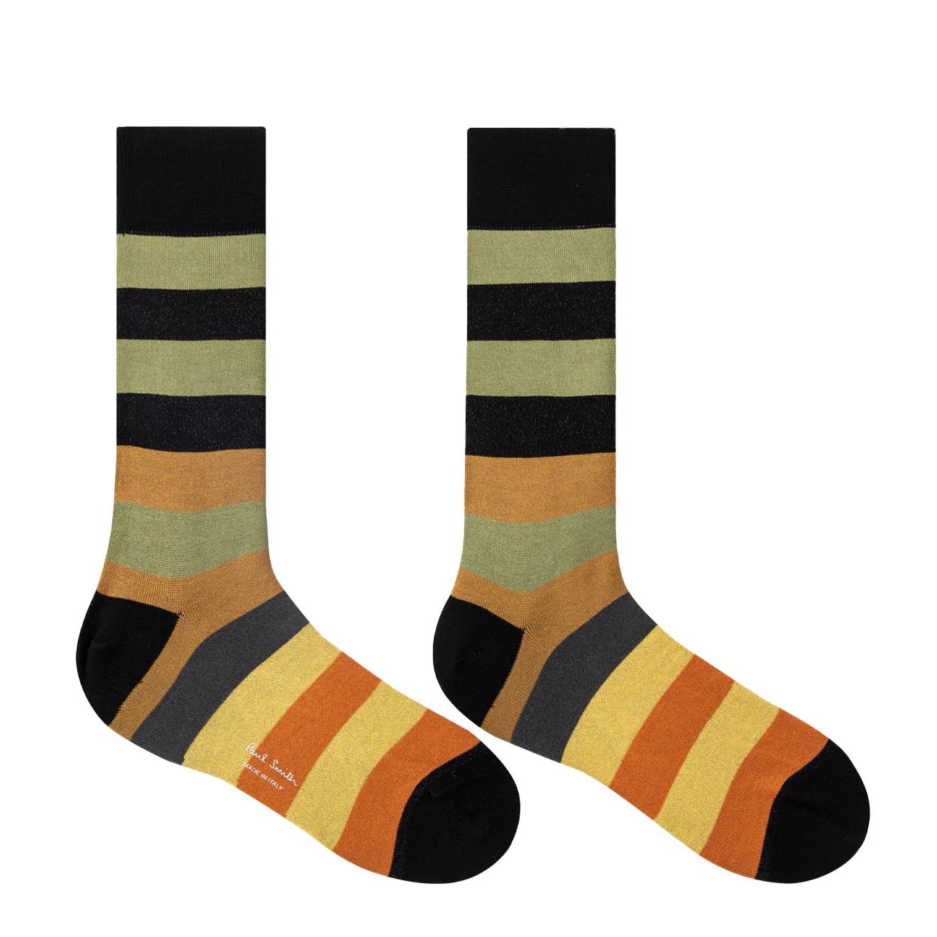 Paul Smith Cotton-Blend Stripe Socks Black - Image 2