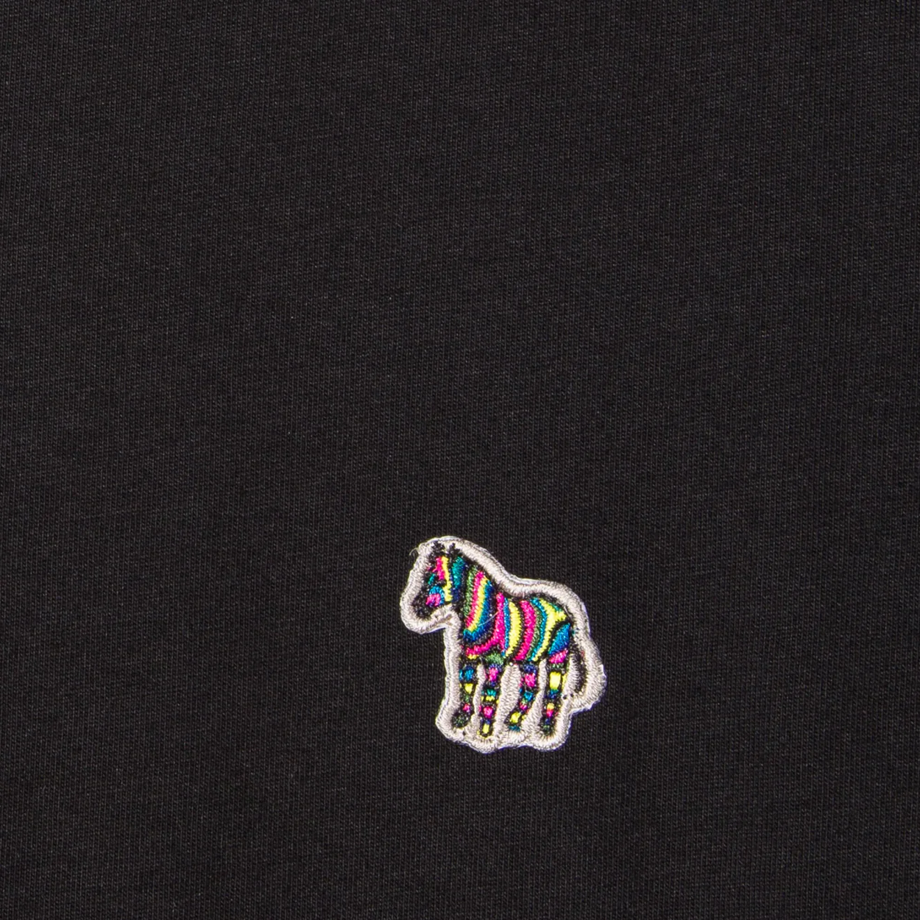 Paul Smith Cotton Zebra Logo T-Shirt Black - Image 2