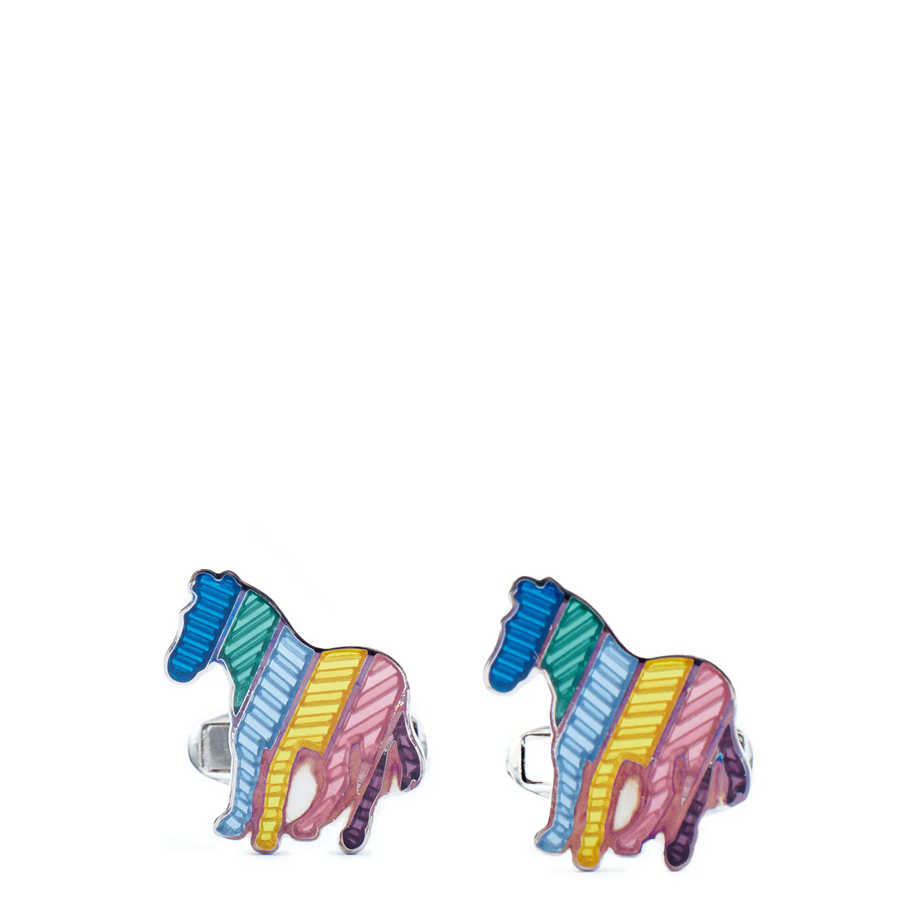 Paul Smith Cufflink Broad Zebra Multi