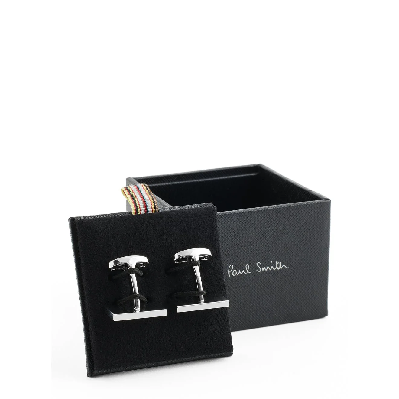 Paul Smith Cufflink Silver Stripe Mother of Pearl - Image 3