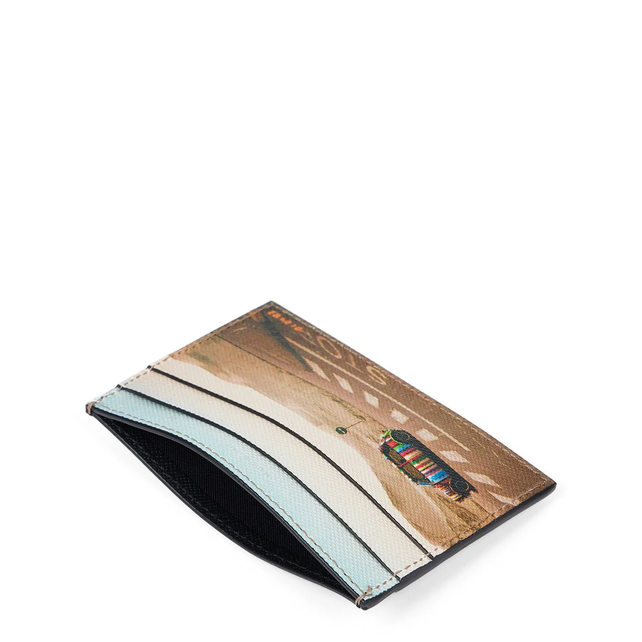 Paul Smith Desert Mini Leather Card Holder Black - Image 2