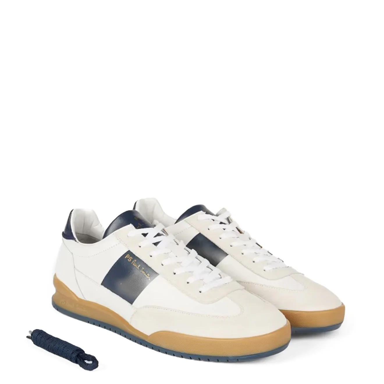Paul Smith Dover Leather Panel Trainers White - Image 2