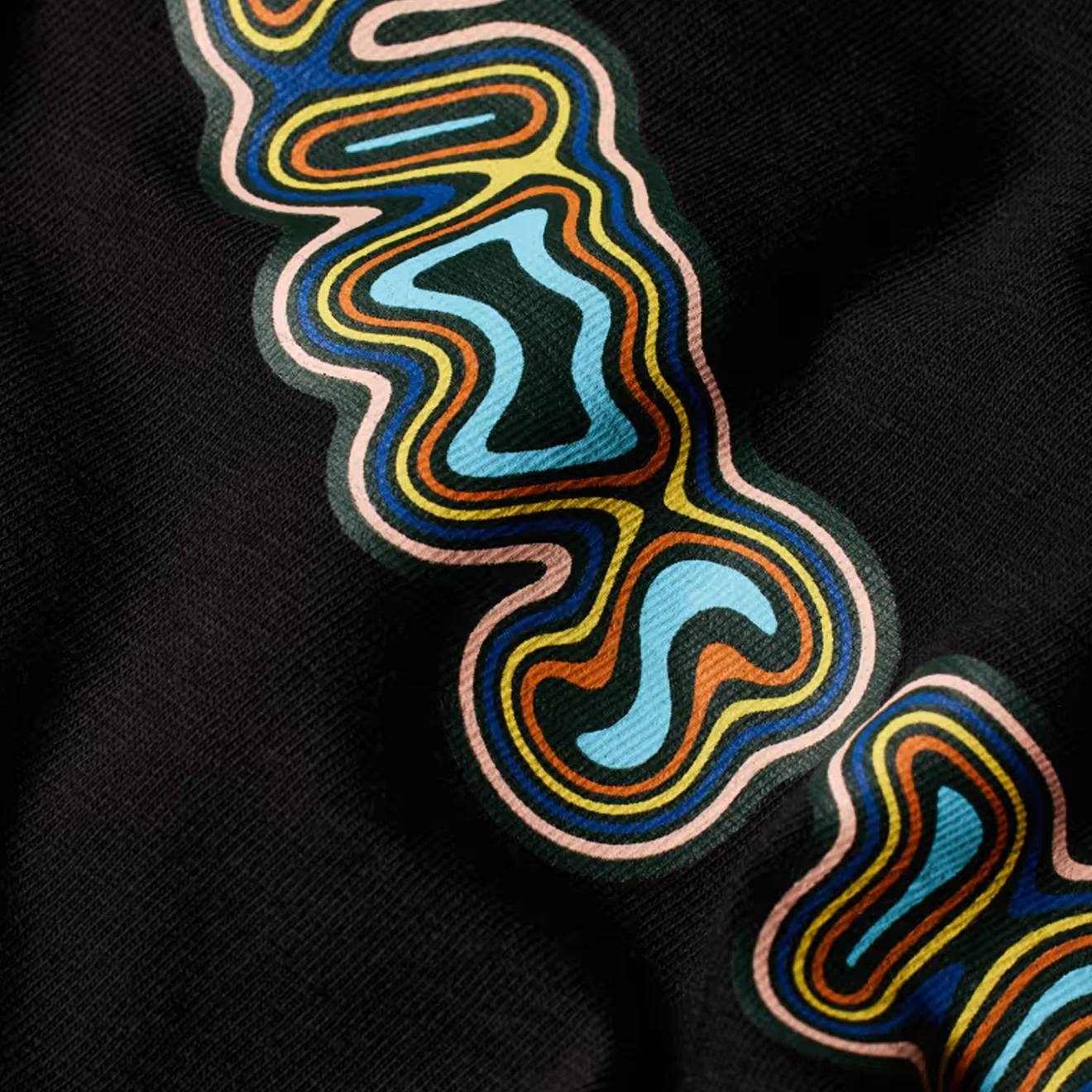 Paul Smith Happy Graphic T-Shirt Black - Image 2