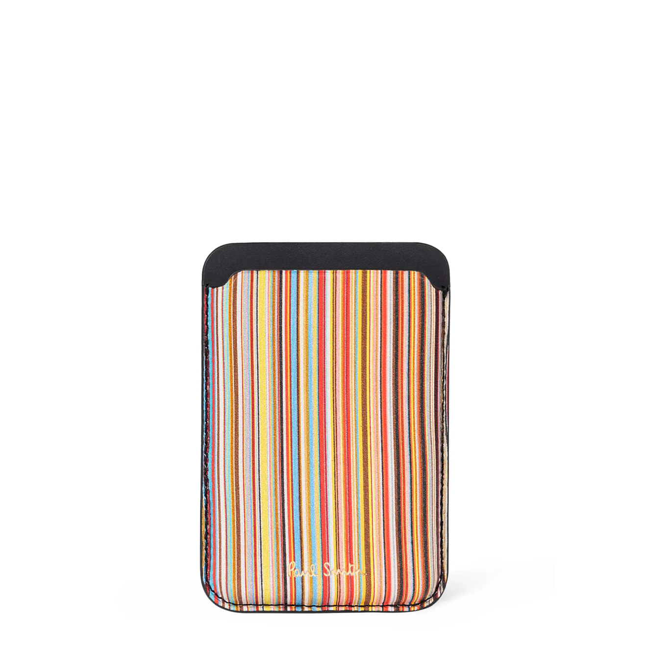 Paul Smith iPhone 15 Pro MagSafe Leather Signature Stripe Credit Card Case - Image 2