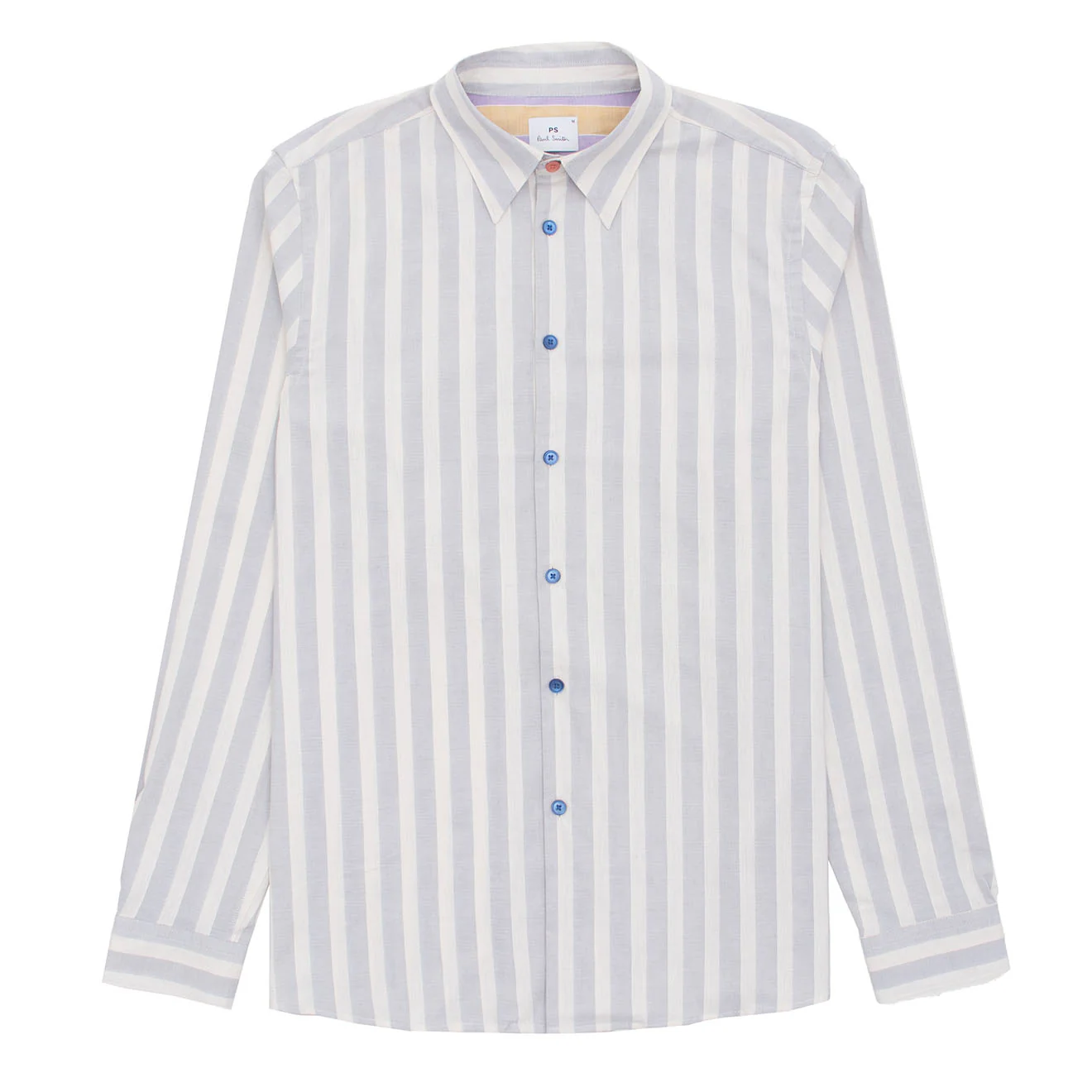 Paul Smith L/S Regular Fit Shirt Light Blue and White Stripes