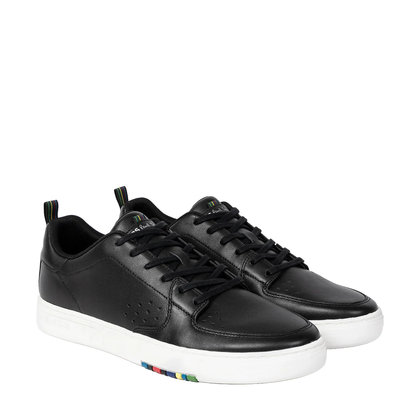 Paul Smith Leather 'Cosmo' Trainers Black - Image 2