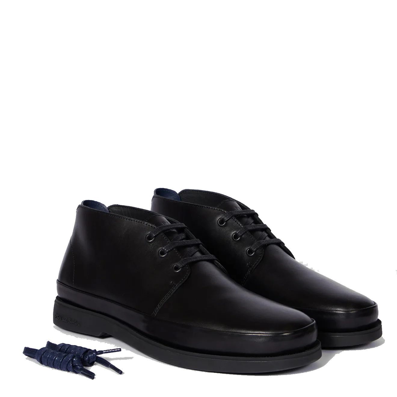 Paul Smith Leather Crane Chukka Boots Black - Image 2