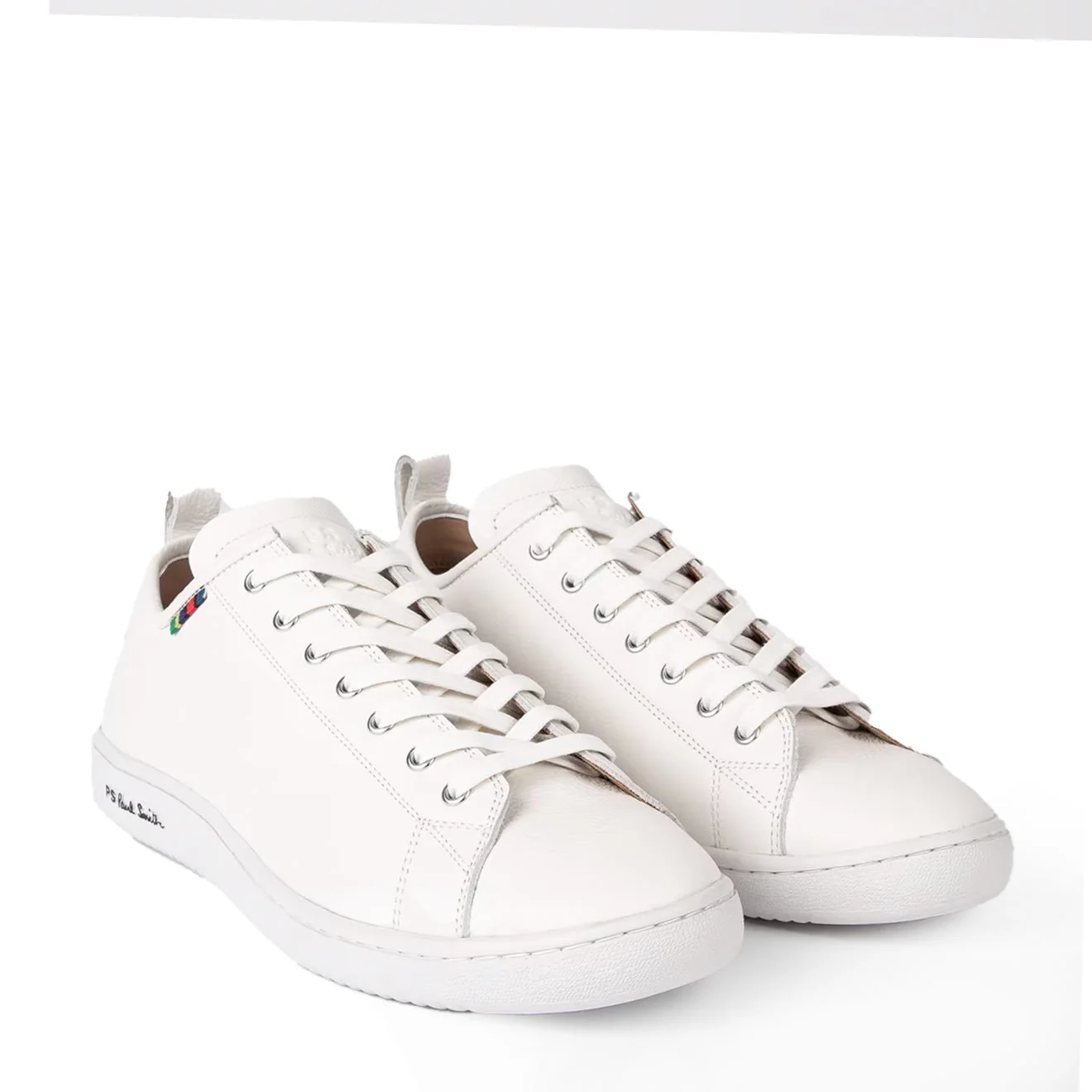 Paul Smith Leather Miyata Trainers White - Image 2