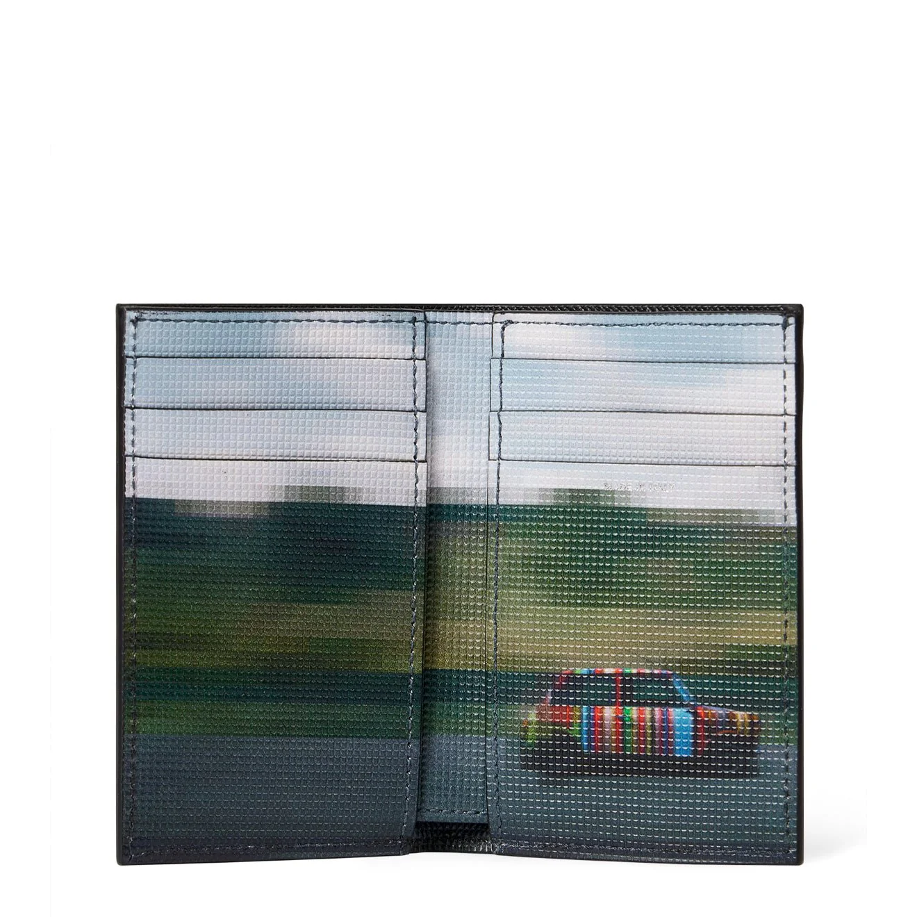 Paul Smith Leather Pixelated Mini Card Wallet Black - Image 2
