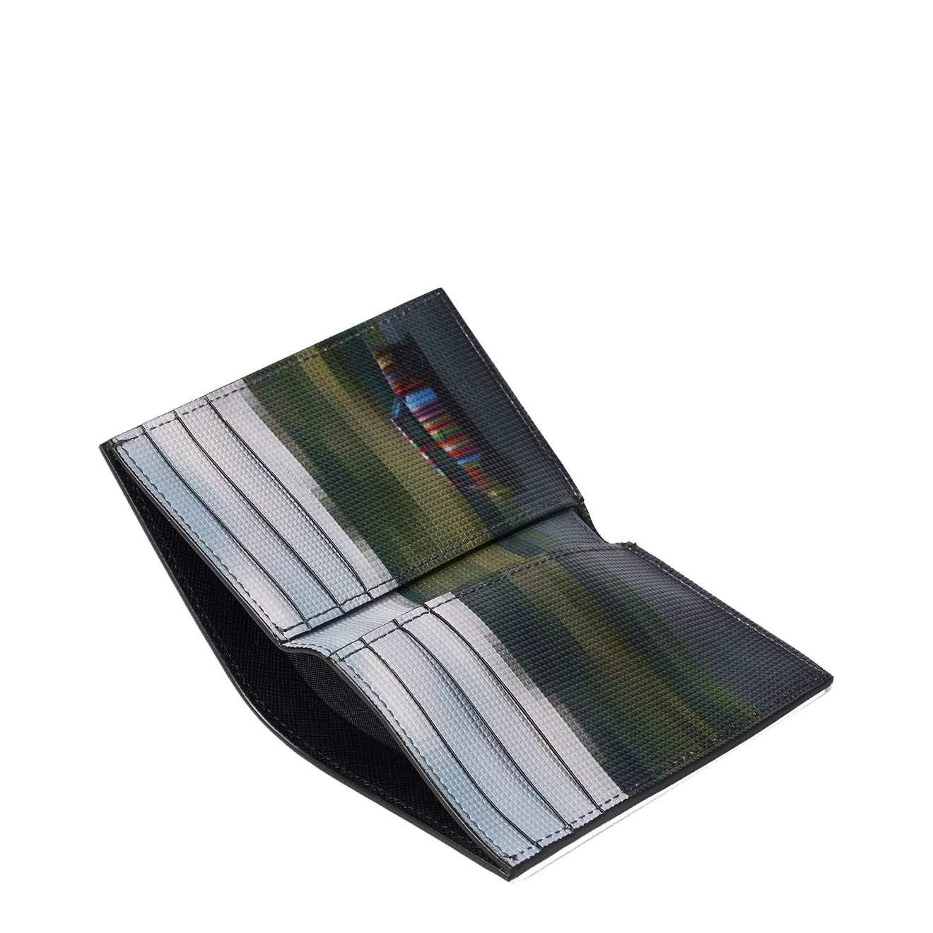 Paul Smith Leather Pixelated Mini Card Wallet Black - Image 4
