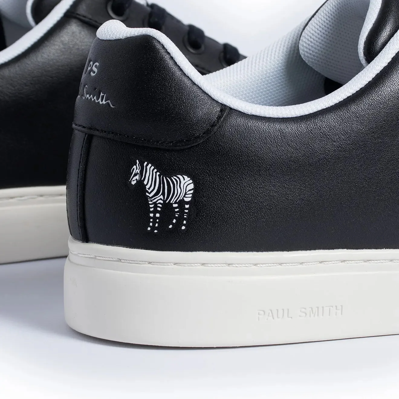 Paul Smith Leather Rex Trainers Black - Image 4