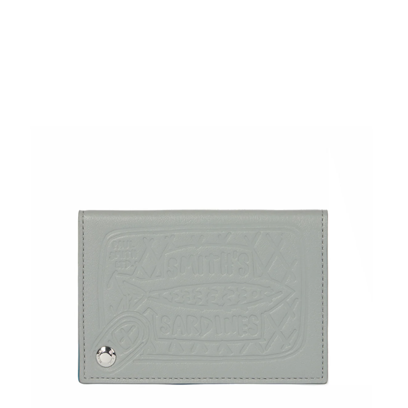 Paul Smith Leather Sardines Card Holder Grey