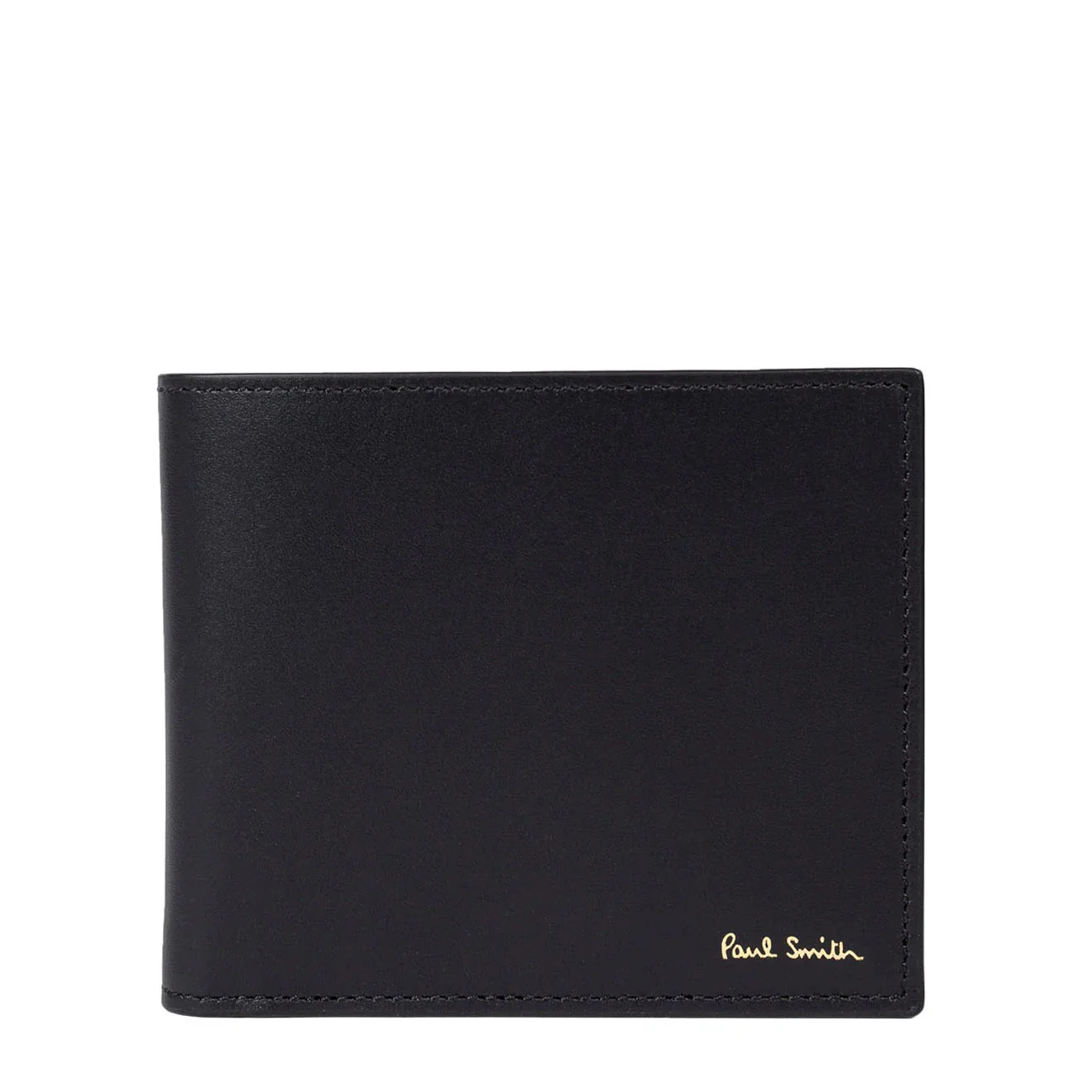 Paul Smith Leather Signature Stripe Interior Billfold Wallet Black - Image 3