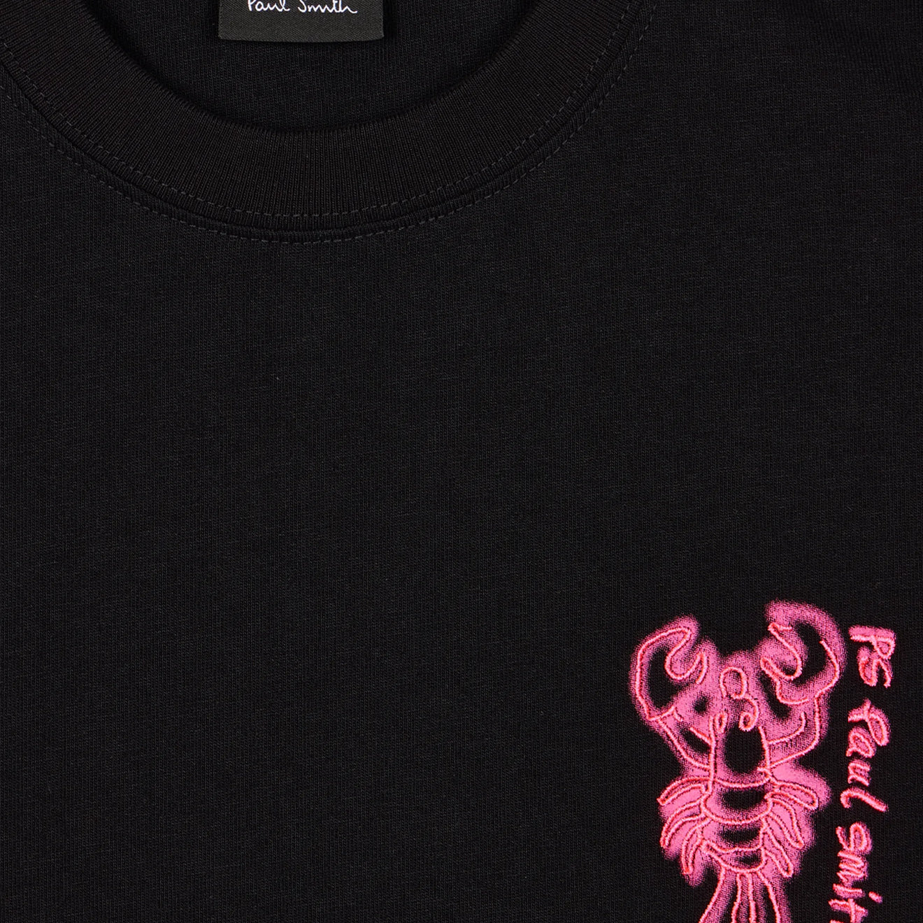 Paul Smith Lobster Print T-Shirt Black - Image 2