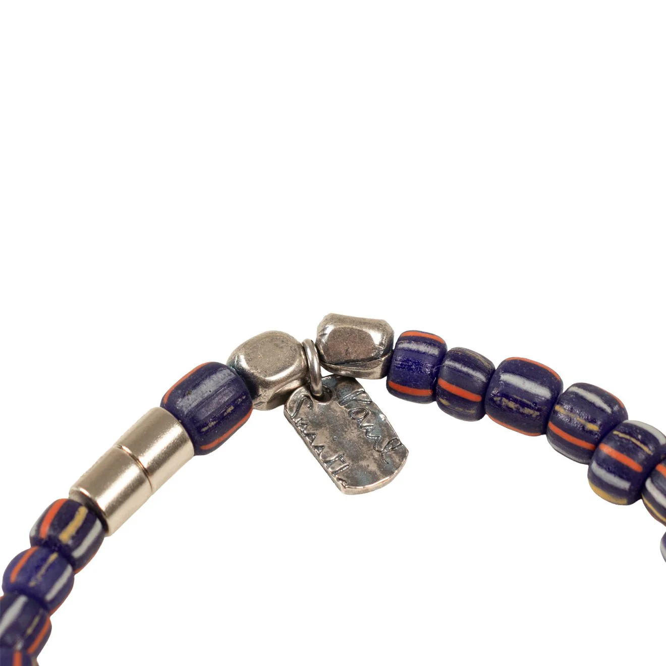 Paul Smith Logo Charm Bracelet Navy - Image 2