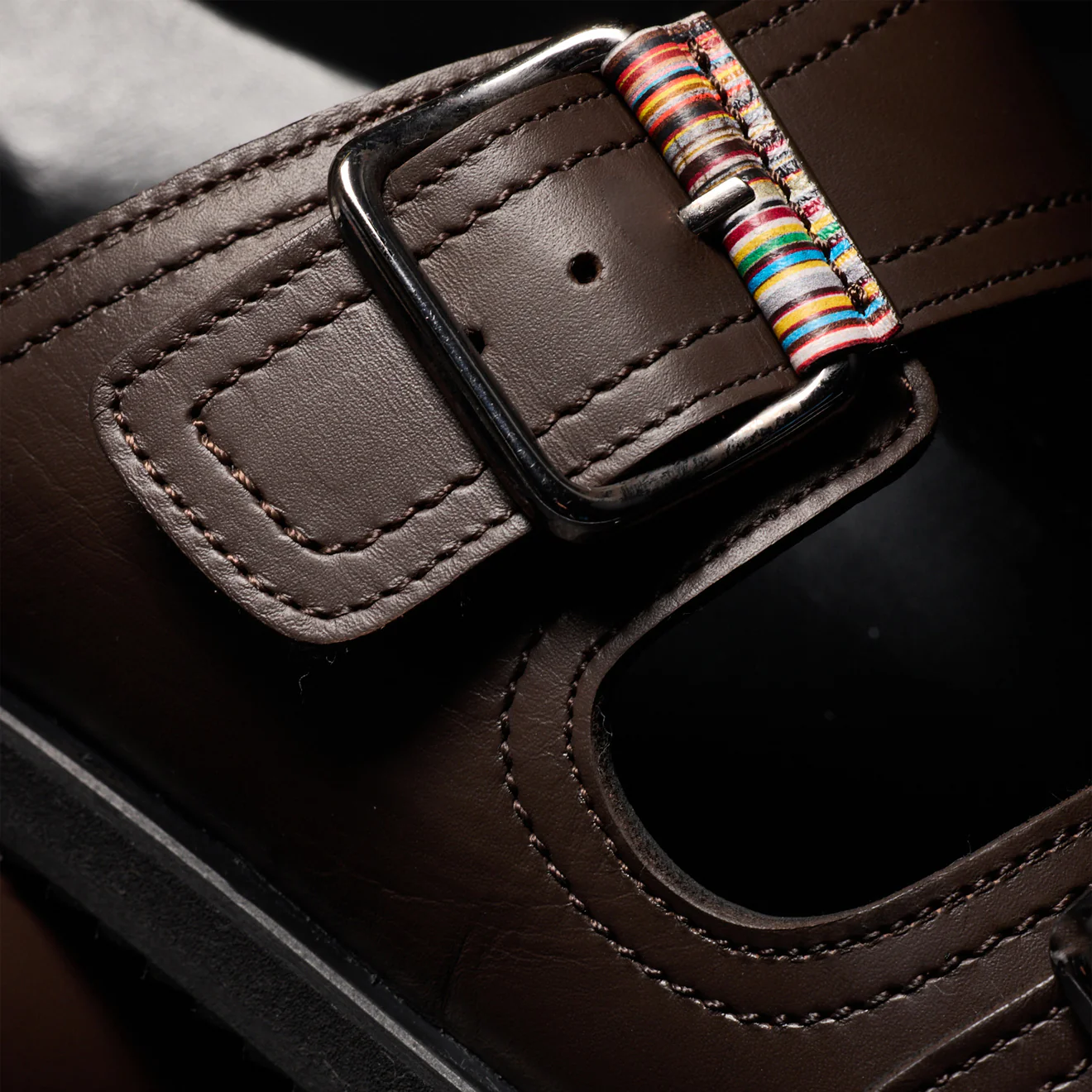 Paul Smith Malfa Sandals Dark Brown - Image 4