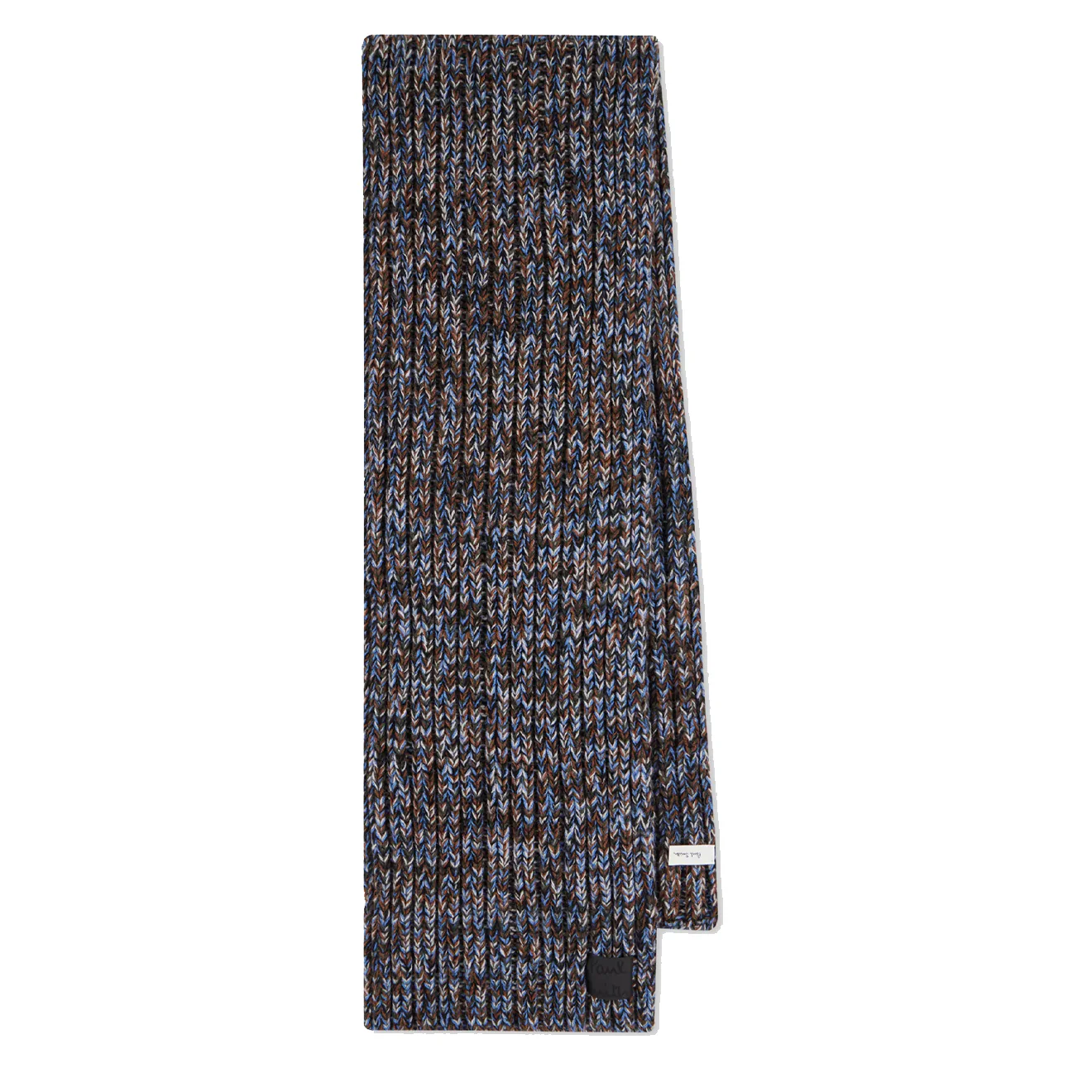 Paul Smith Men Chunky Knitted Twist Scarf Grey