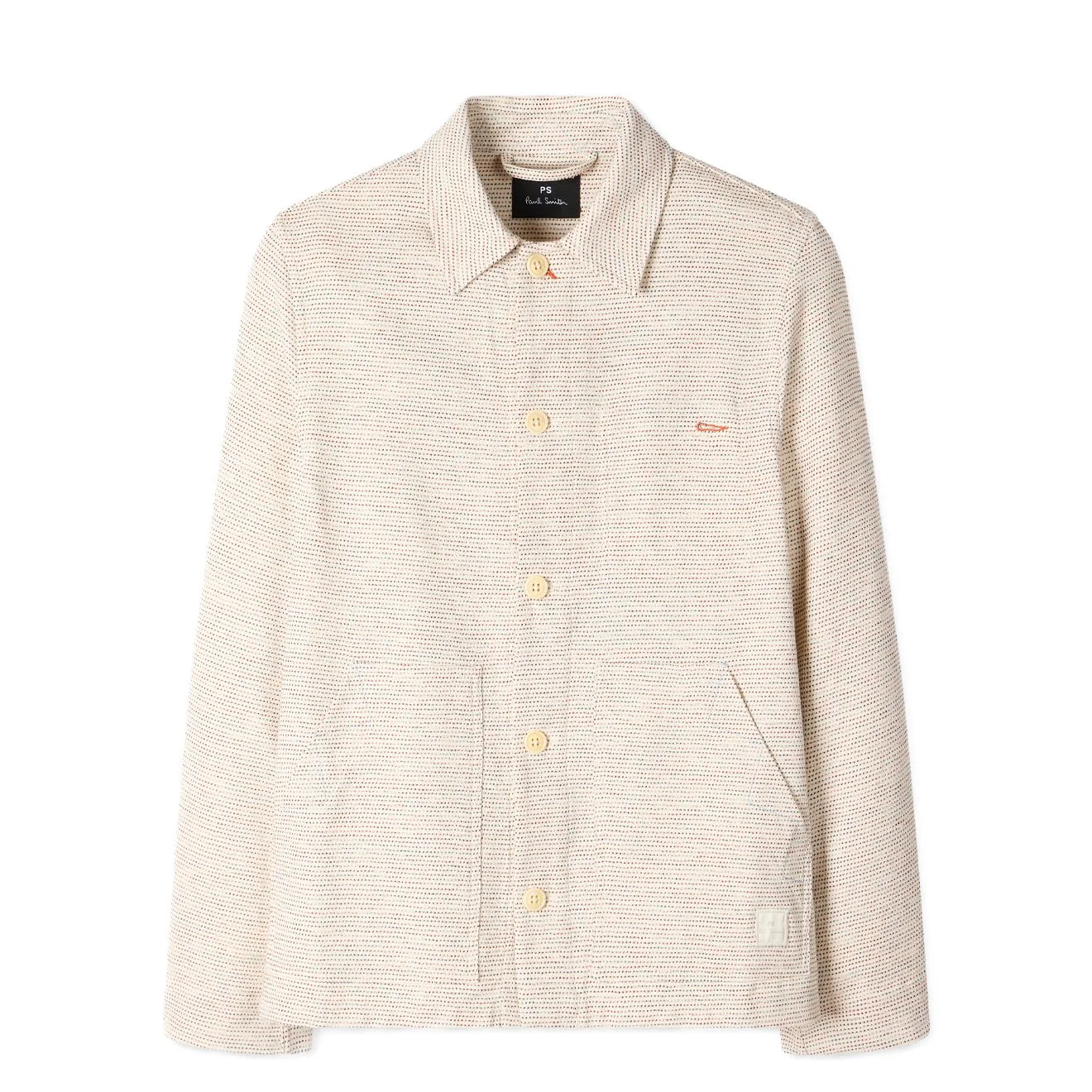 Paul Smith Mens Casual Fit Chore Jacket White