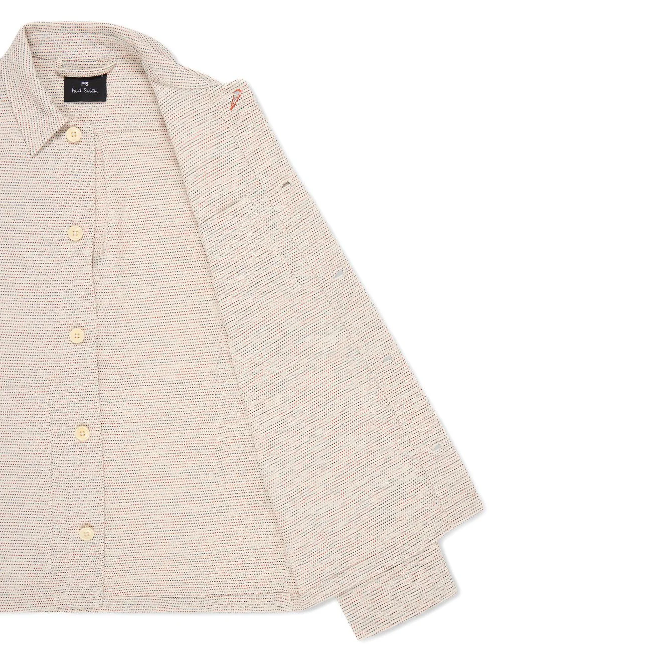 Paul Smith Mens Casual Fit Chore Jacket White - Image 2