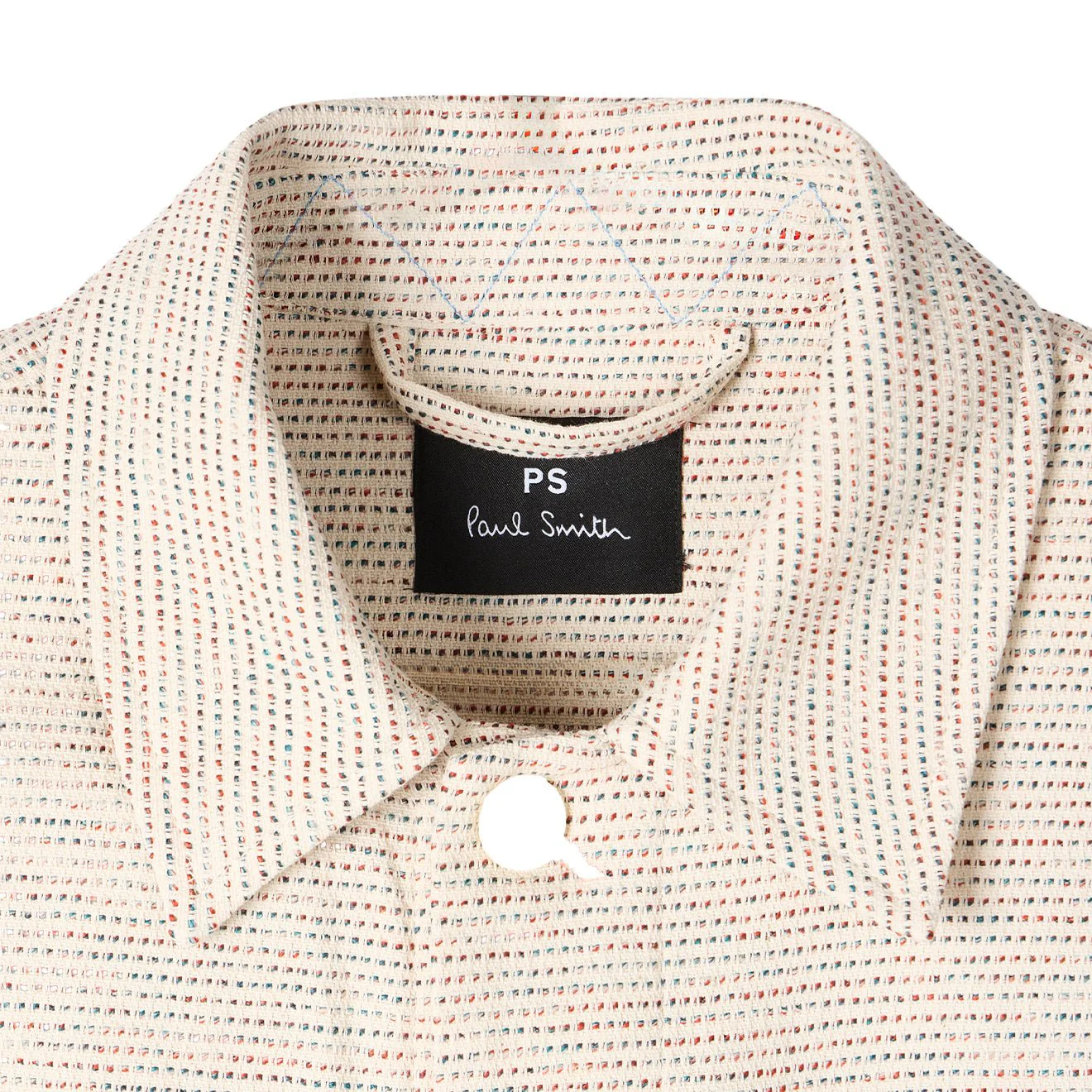 Paul Smith Mens Casual Fit Chore Jacket White - Image 3