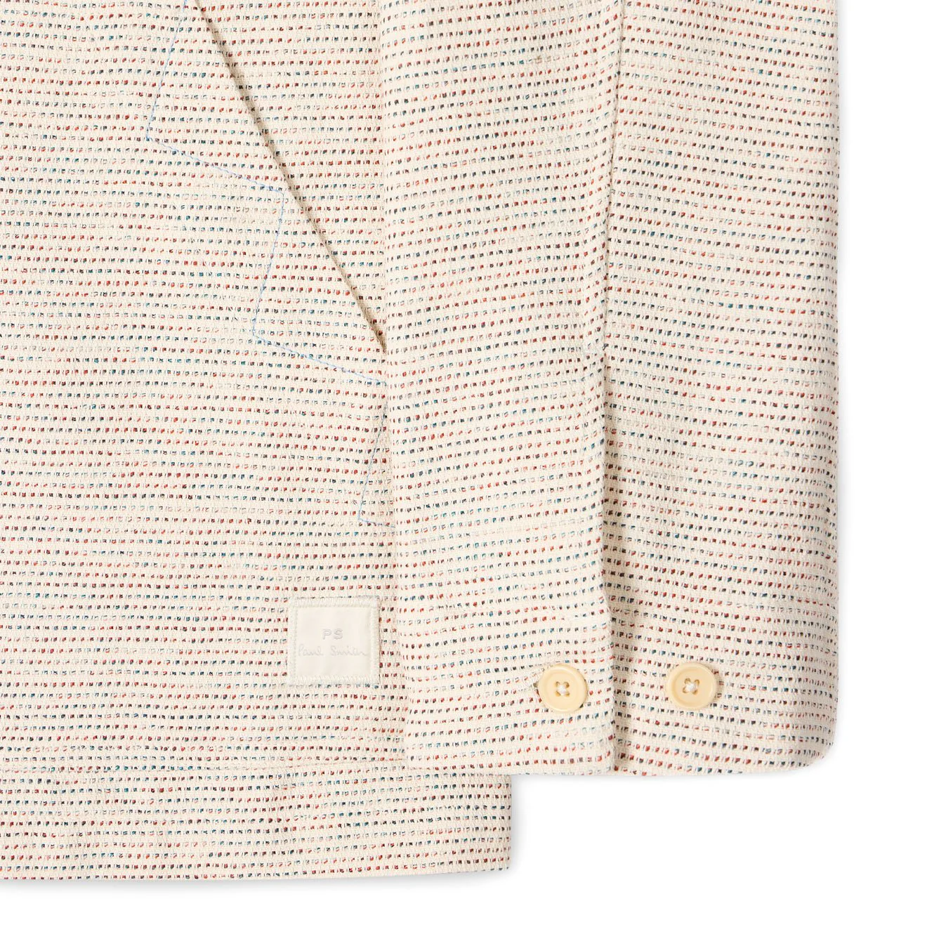 Paul Smith Mens Casual Fit Chore Jacket White - Image 4