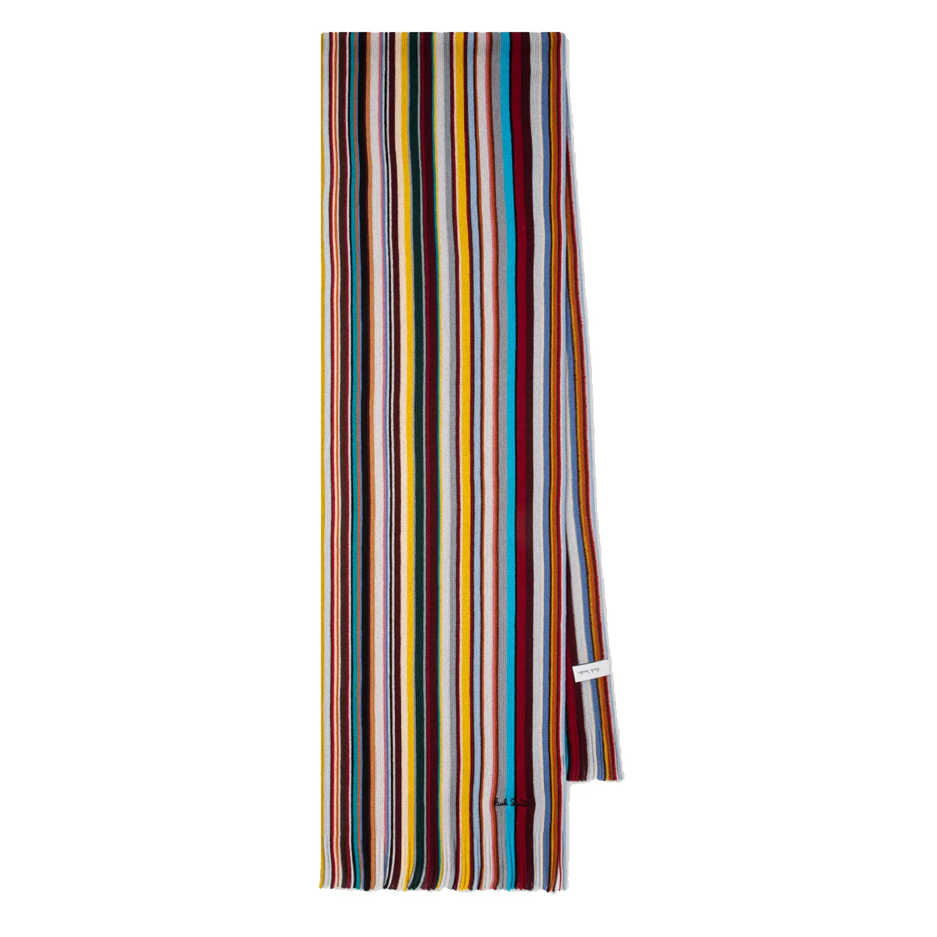 Paul Smith Merino Wool Signature Stripe Scarf Multi-Coloured