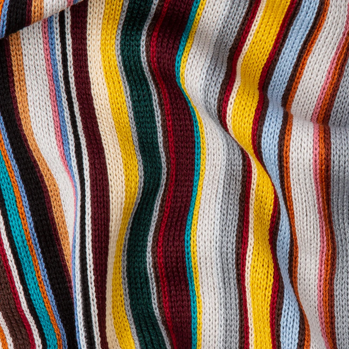 Paul Smith Merino Wool Signature Stripe Scarf Multi-Coloured - Image 2
