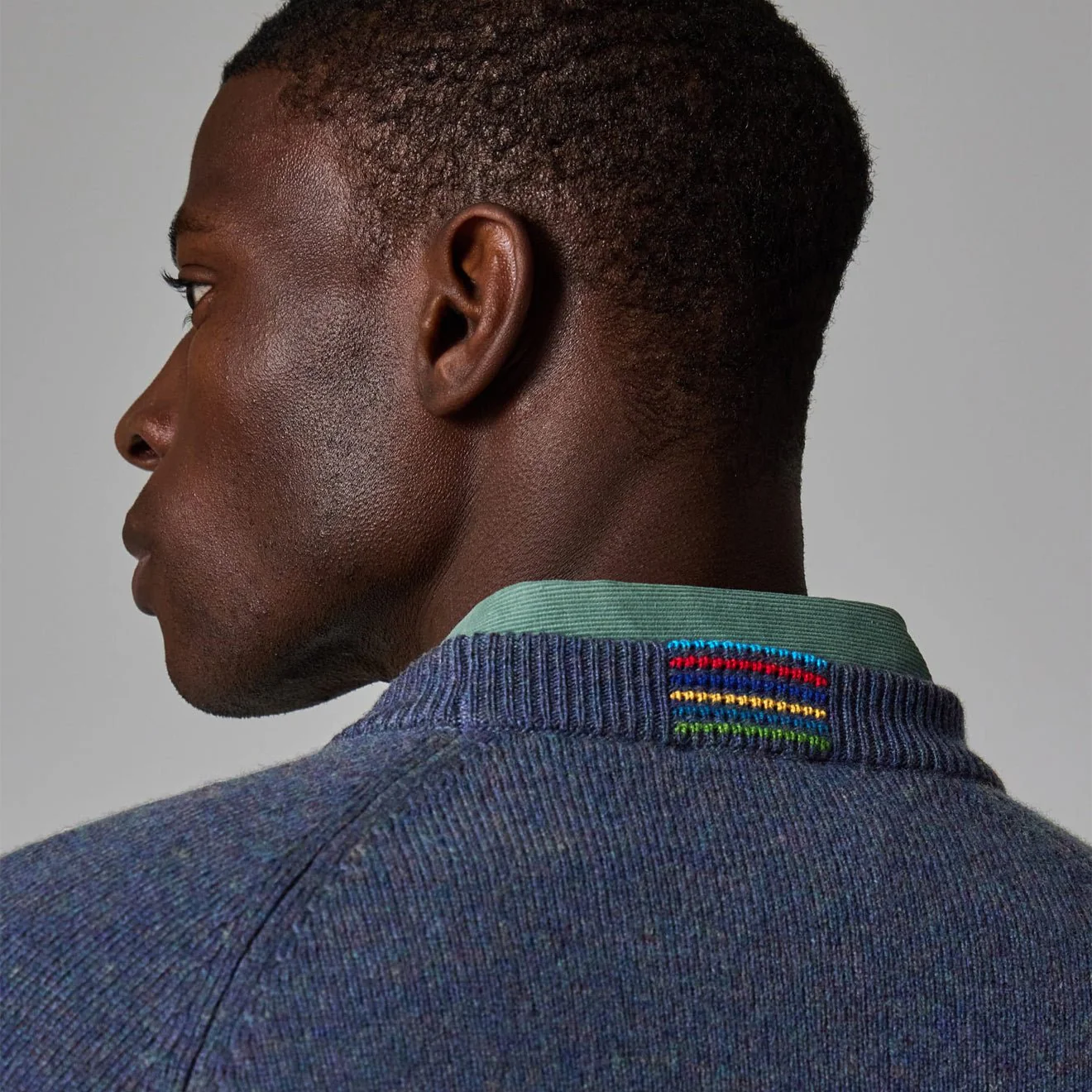 Paul Smith Merino Wool Sweater Indigo - Image 3