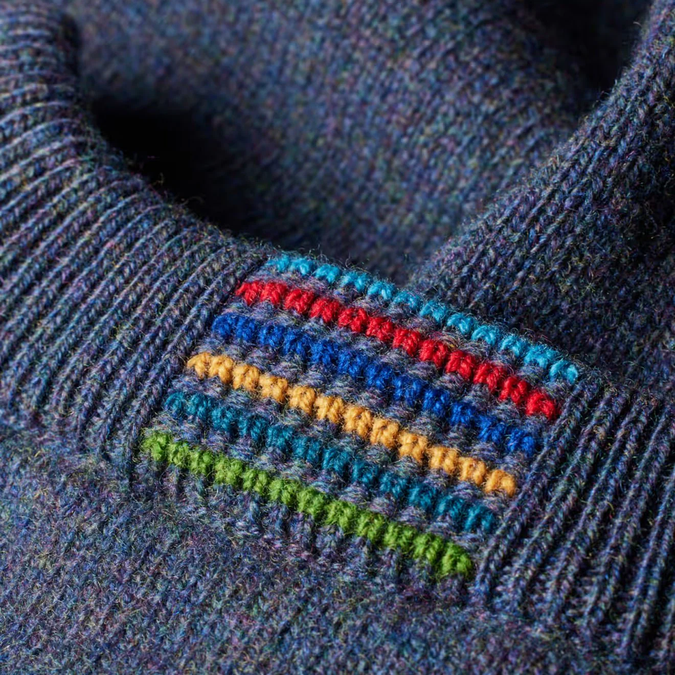 Paul Smith Merino Wool Sweater Indigo - Image 5