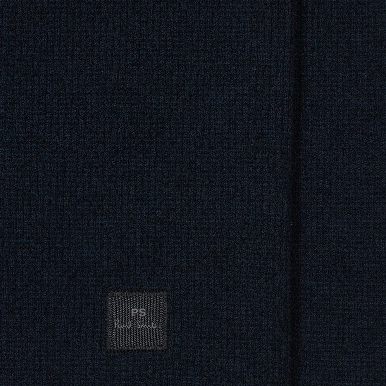 Paul Smith Navy Cotton-Blend Textured Zip Cardigan Navy - Image 2