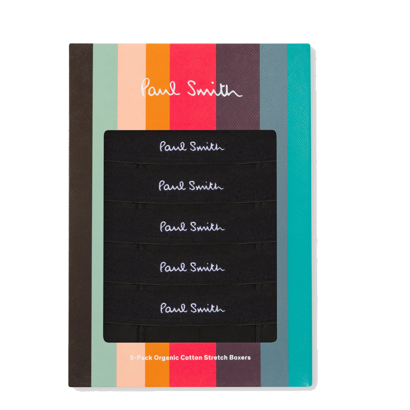 Paul Smith Organic Cotton Boxer Briefs Five Pack Black - Image 2