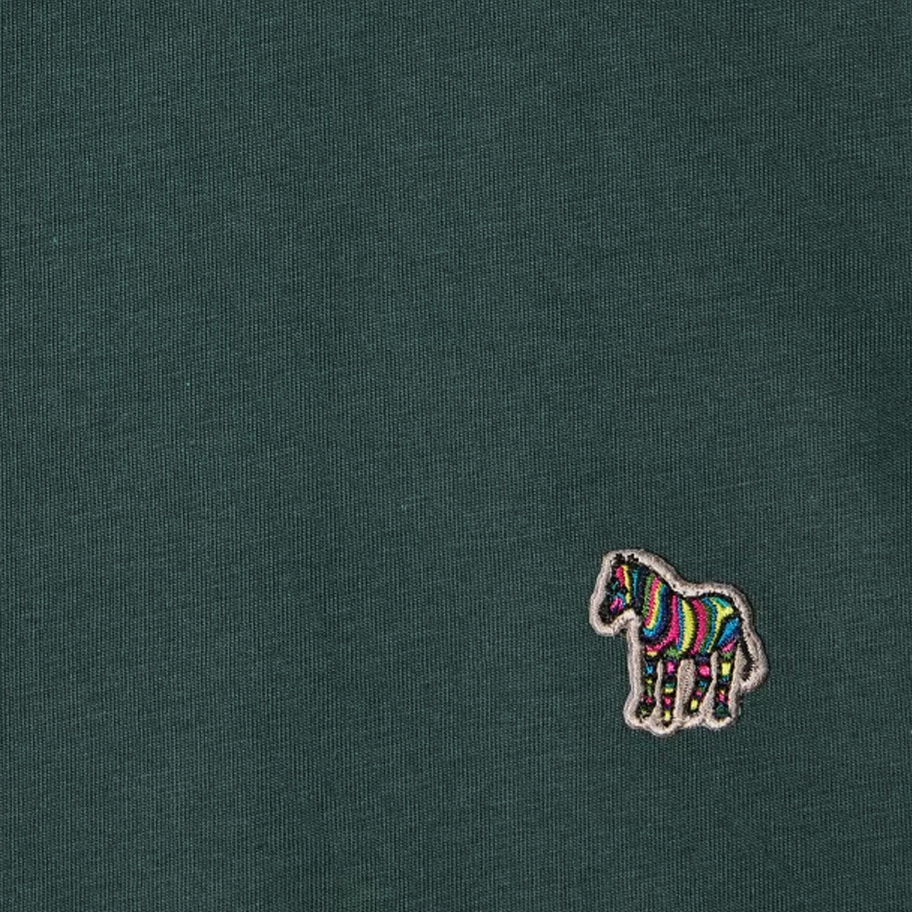 Paul Smith Organic Cotton Zebra Logo T-Shirt Dark Green - Image 2