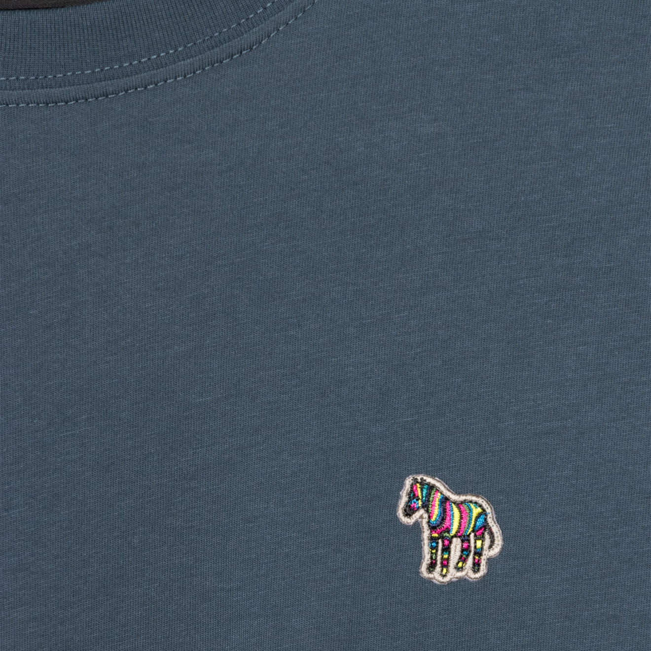 Paul Smith Organic Cotton Zebra Logo T-Shirt Ink Blue - Image 2