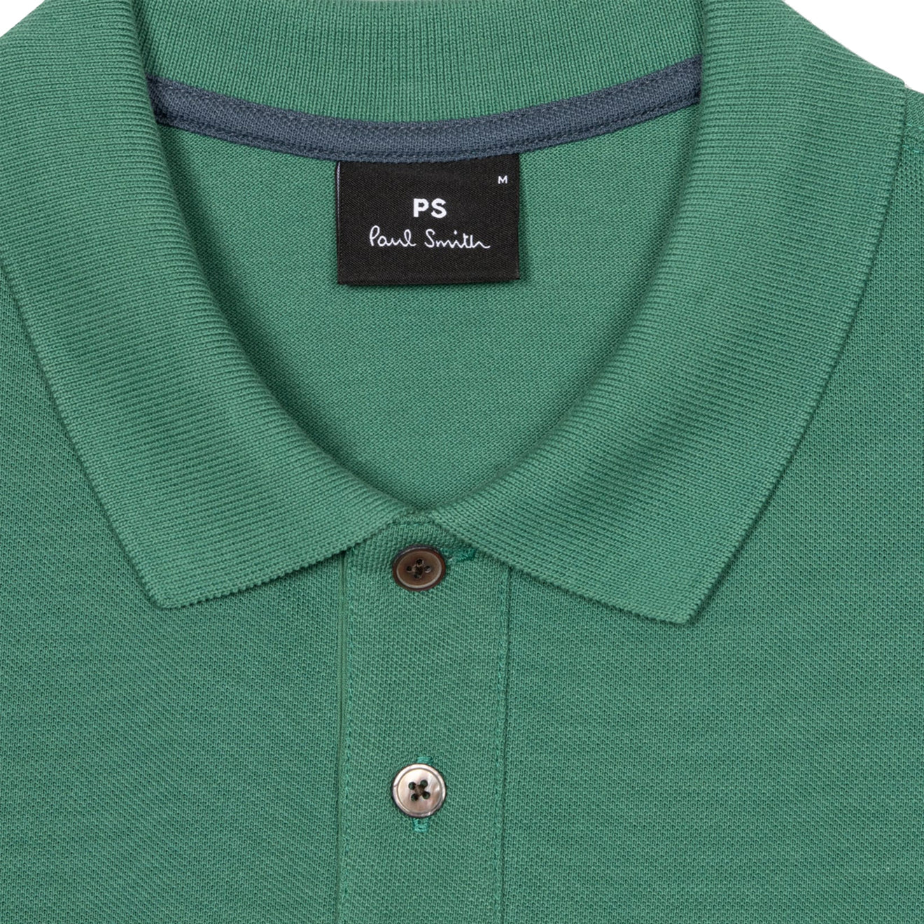 Paul Smith Organic Cotton Zebra Polo Shirt Green - Image 2
