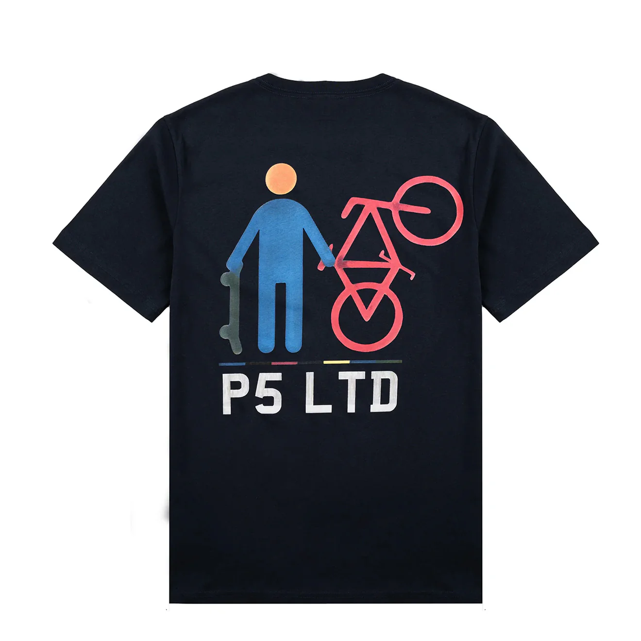 Paul Smith P5 Ltd Bike T-Shirt Very Dark Navy - Image 2
