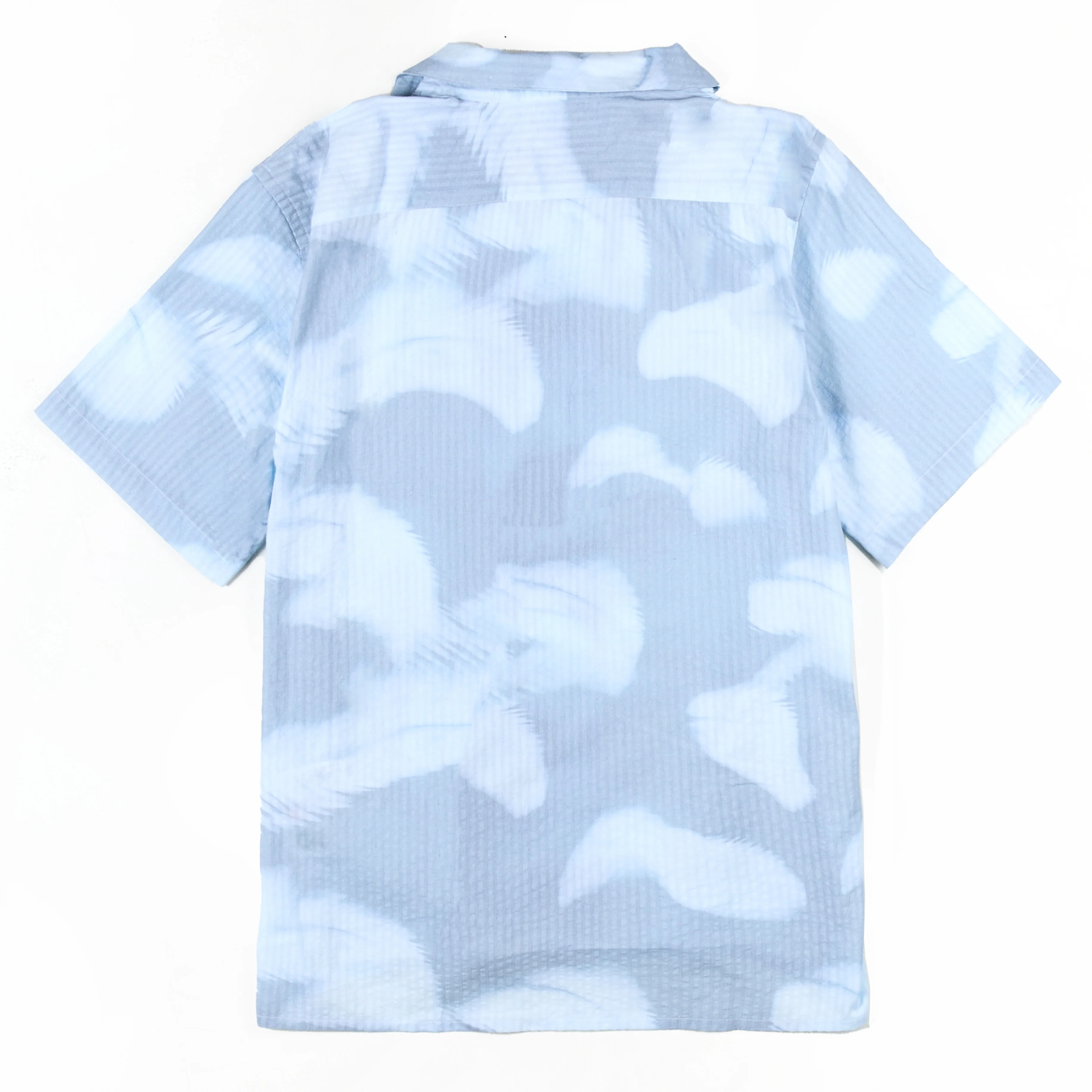 Paul Smith Palm Shadow Short-Sleeve Shirt Light Blue - Image 2