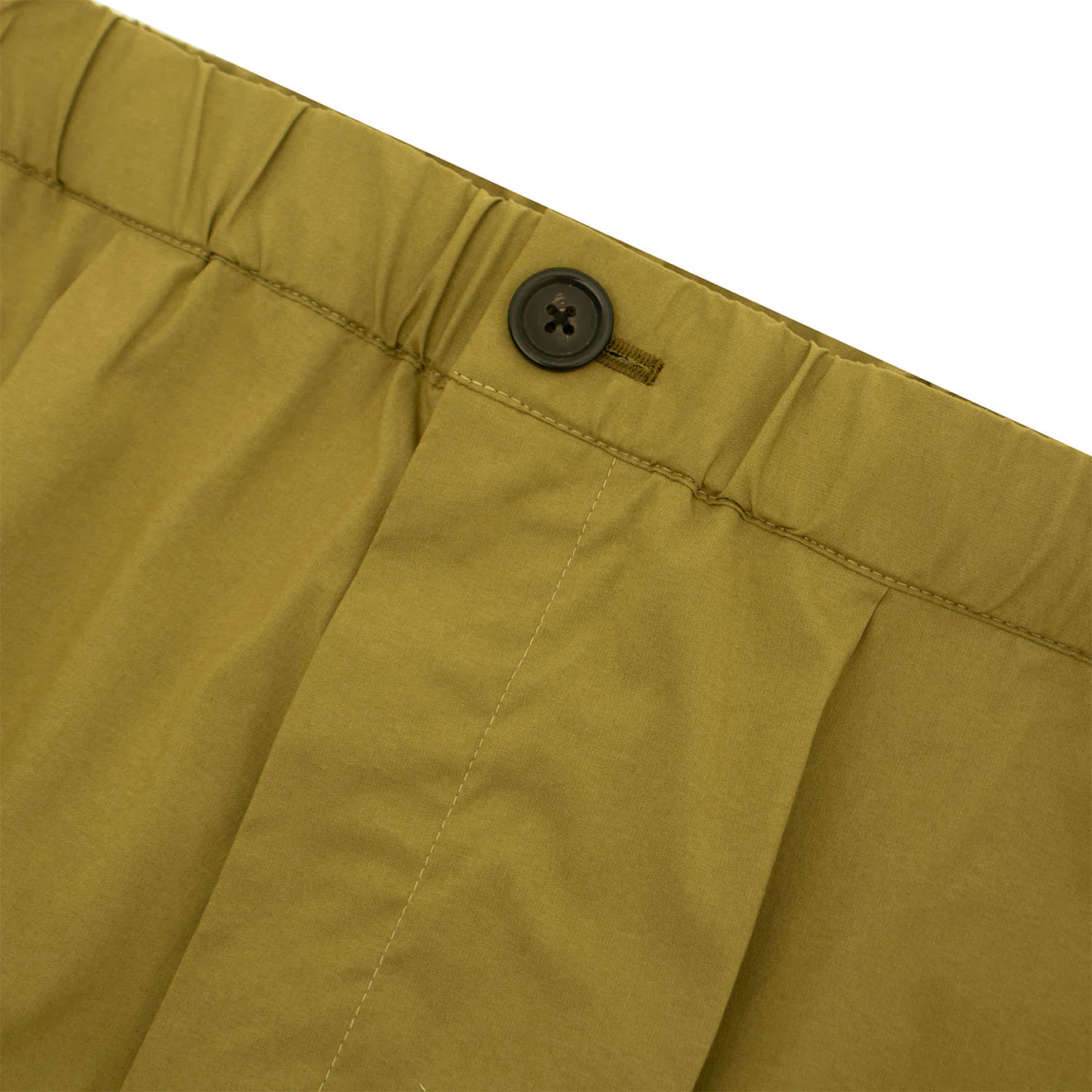 Paul Smith Pleated Elasticated Waist Trouser Military Green - Image 3