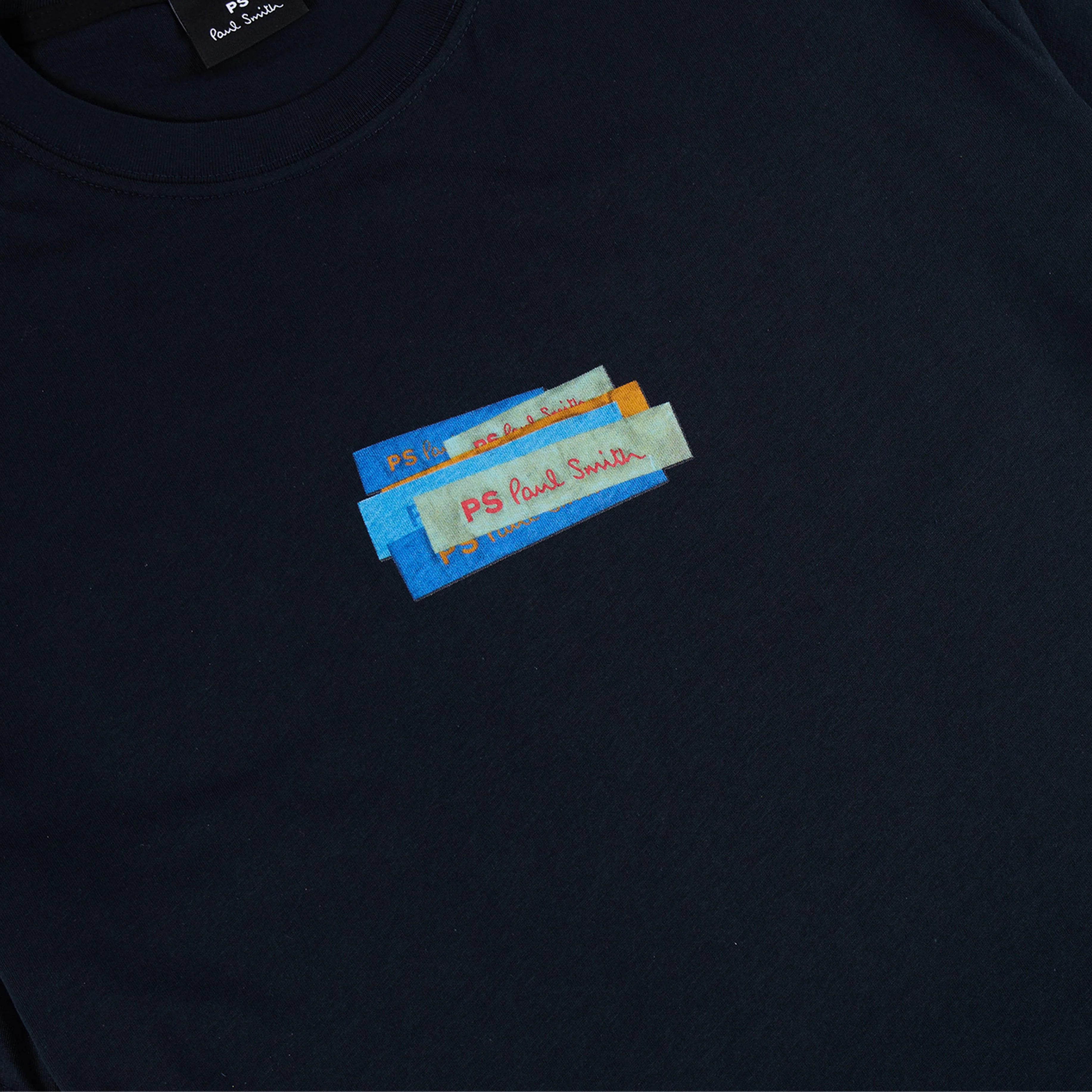 Paul Smith Printed T-Shirt Navy - Image 3