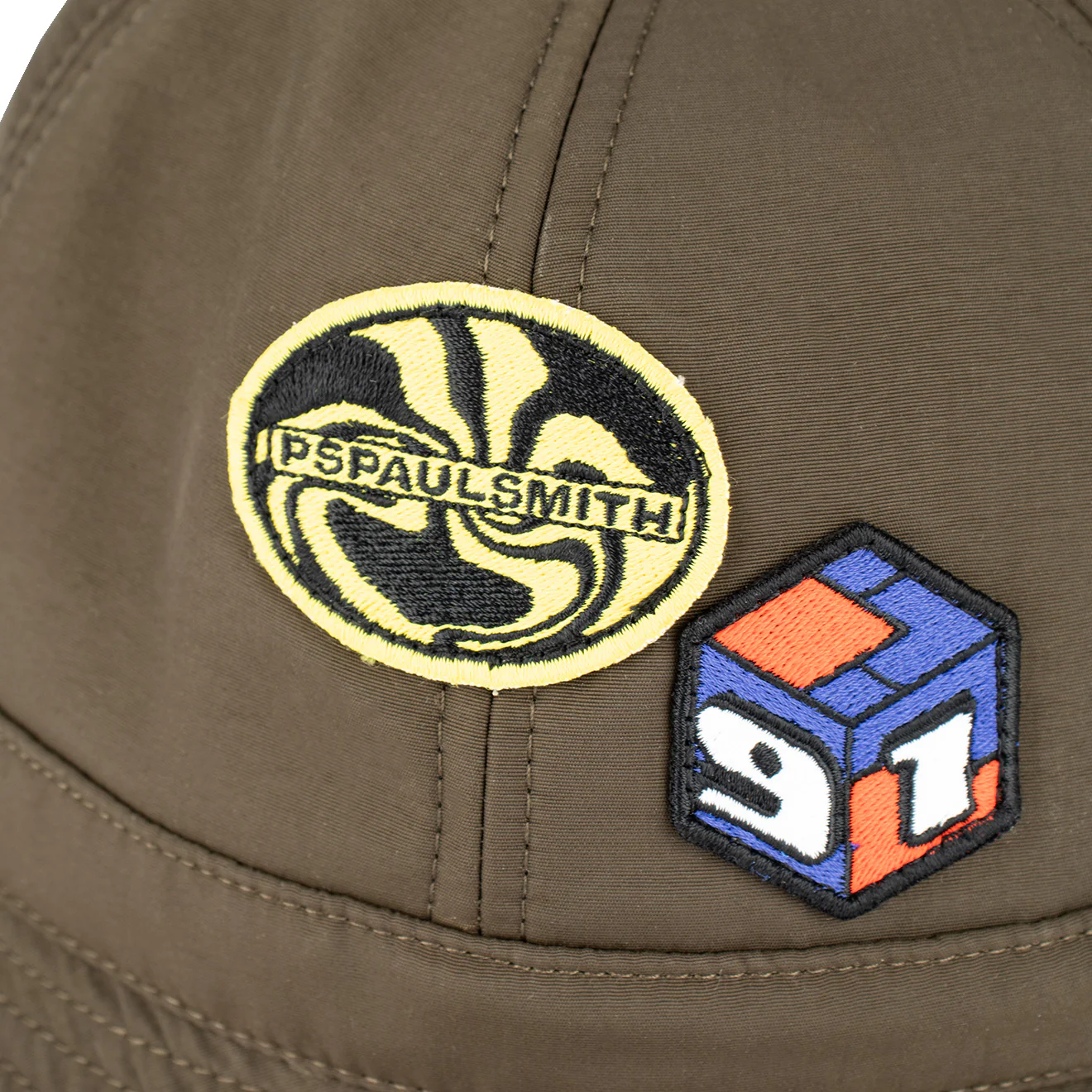 Paul Smith Rave On Bucket Hat Khaki - Image 3