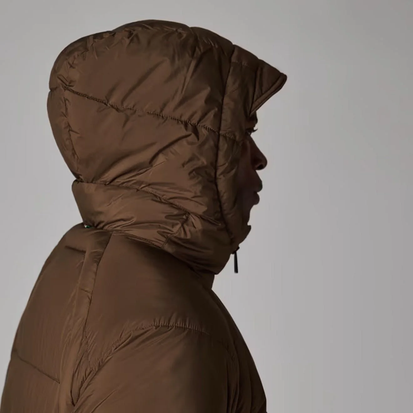 Paul Smith Recycled Polyester Hooded Puffer Jacket Brown - Image 3