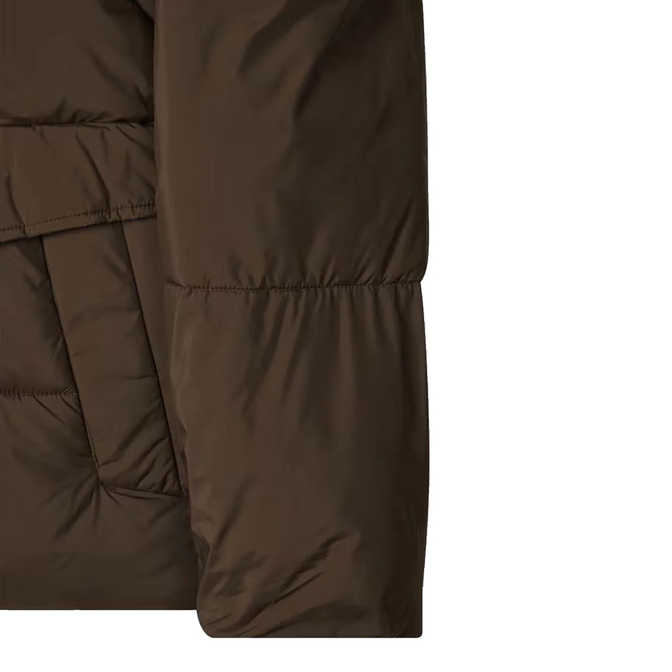 Paul Smith Recycled Polyester Hooded Puffer Jacket Brown - Image 6
