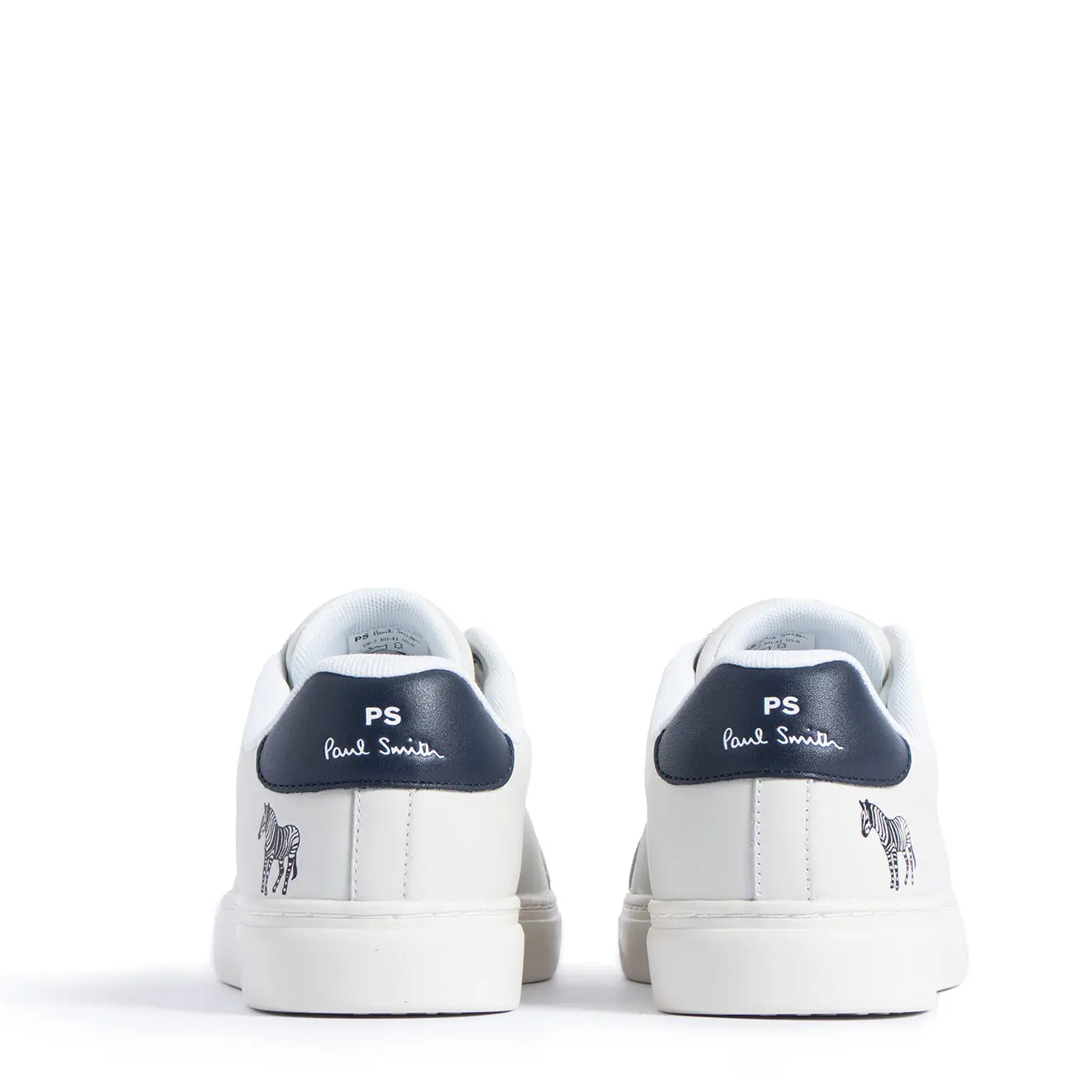Paul Smith Rex Zebra Trainers White Leather - Image 3