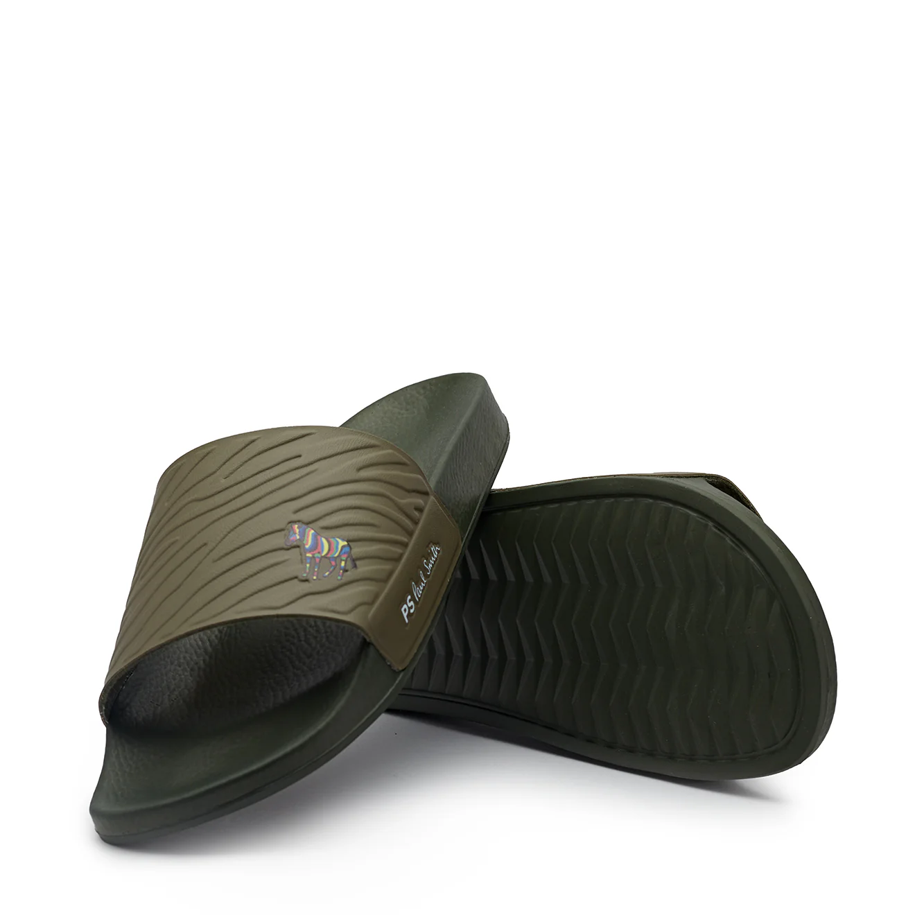 Paul Smith Nyro Zebra Logo Slides Khaki - Image 3